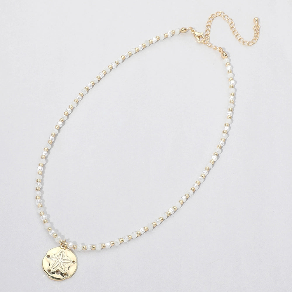 Sand Dollar Beaded Necklace