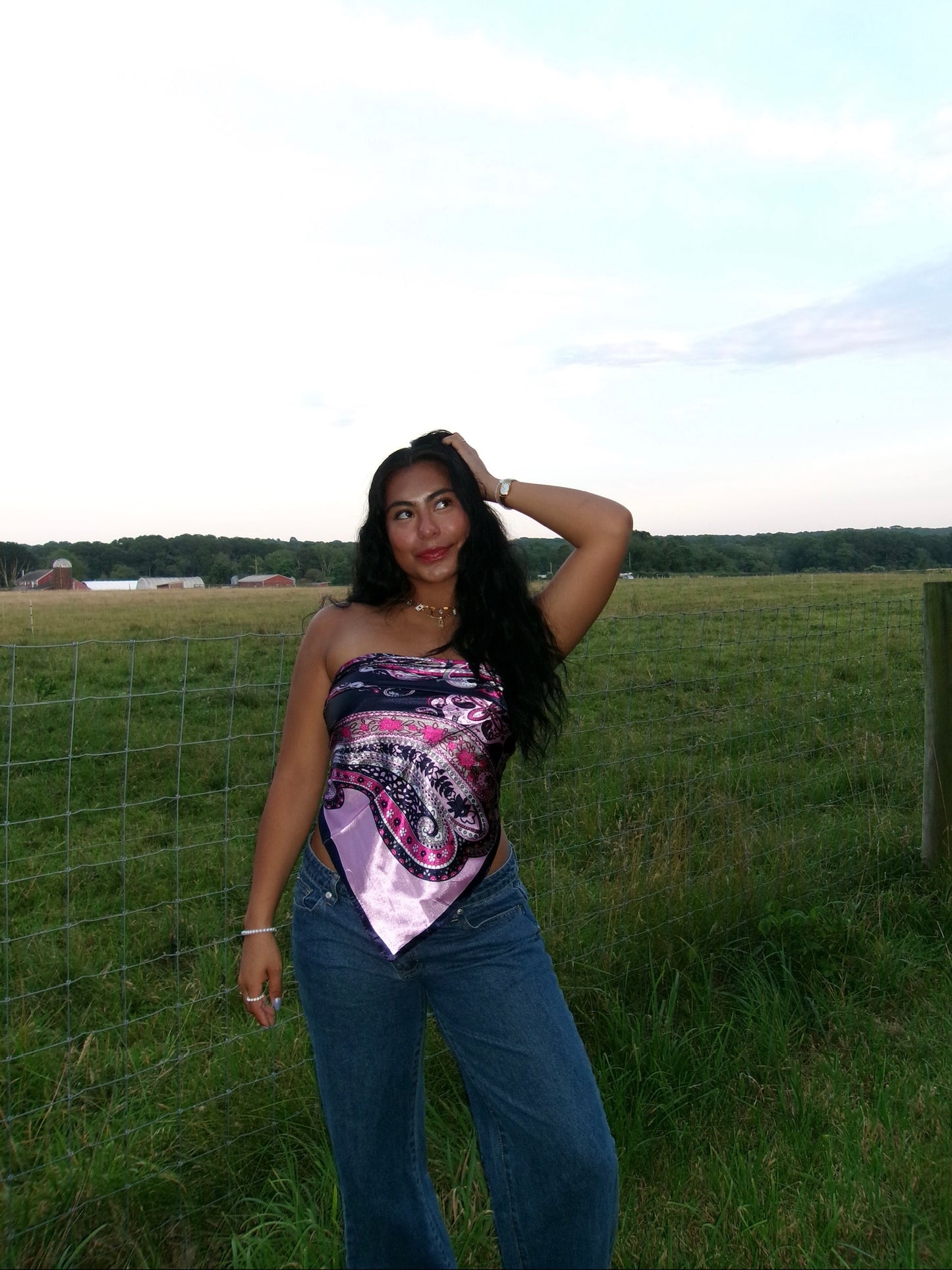 Paisley Printed Hair Scarf