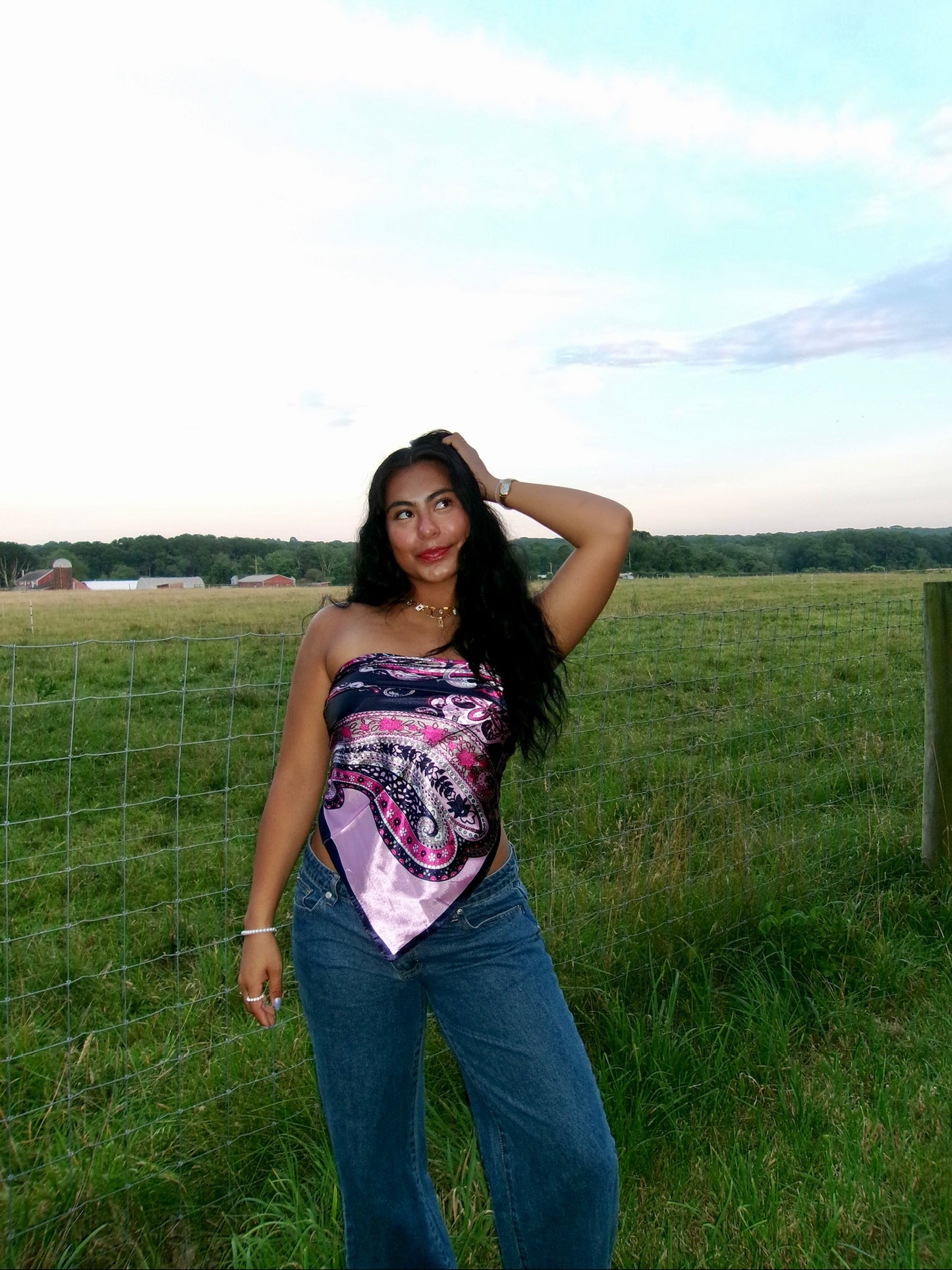 Paisley Printed Hair Scarf