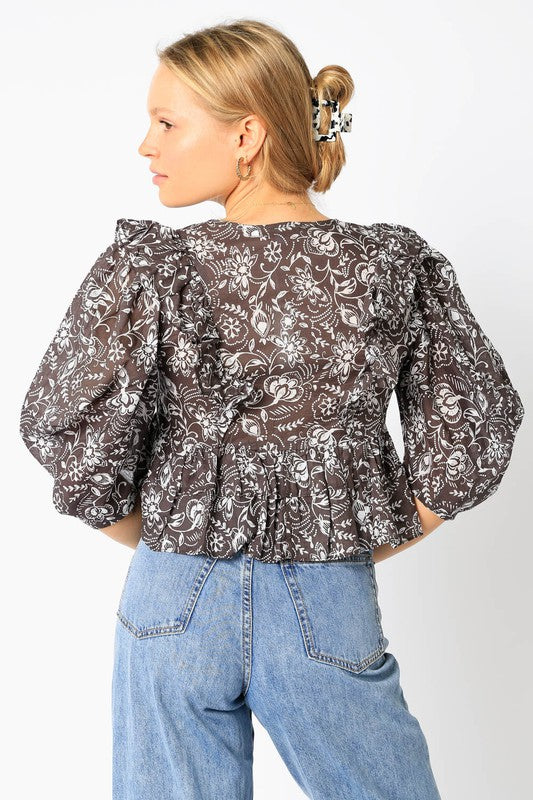 Poppy Paisley Top