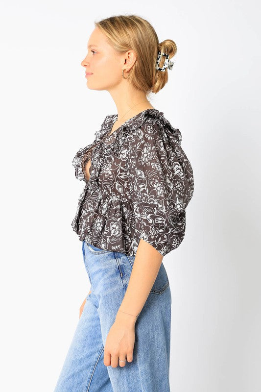 Poppy Paisley Top