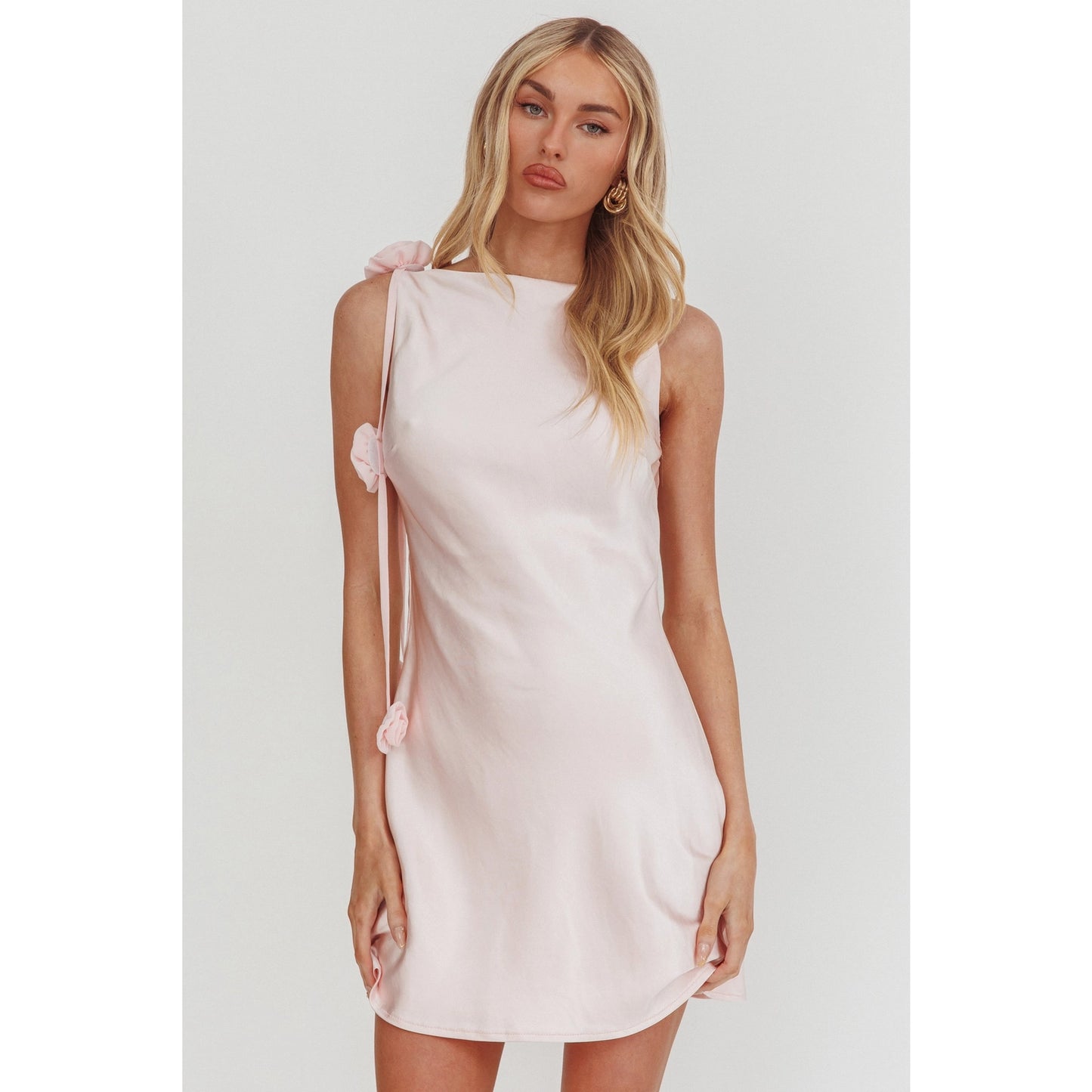 Fallen Roses Mini Dress