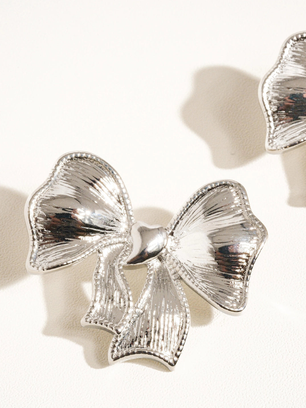 Glitter Bow Earring