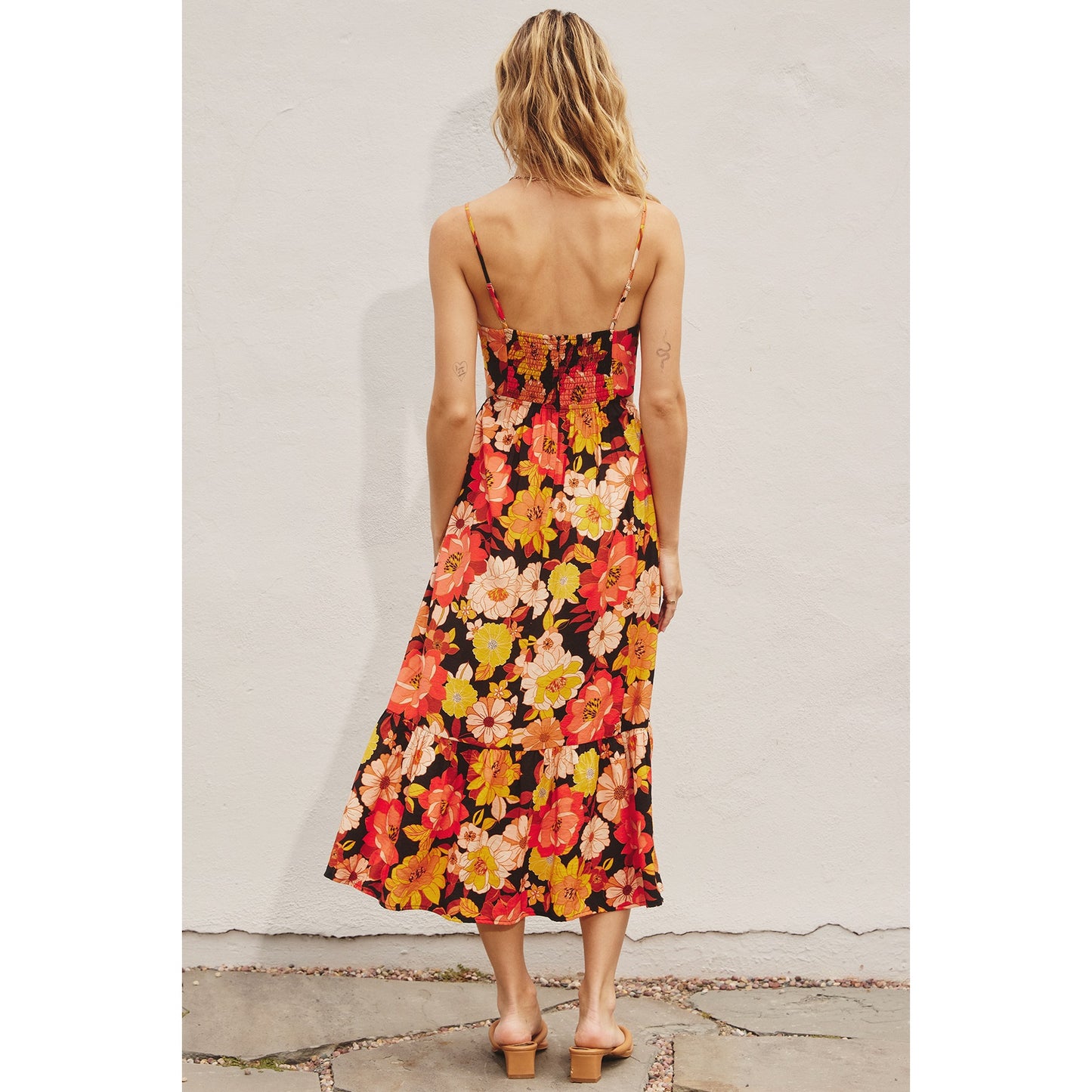 Night Garden Midi Dress