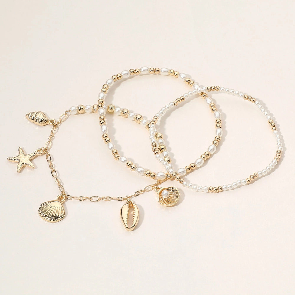 Starfish & Puka Charm Bracelet