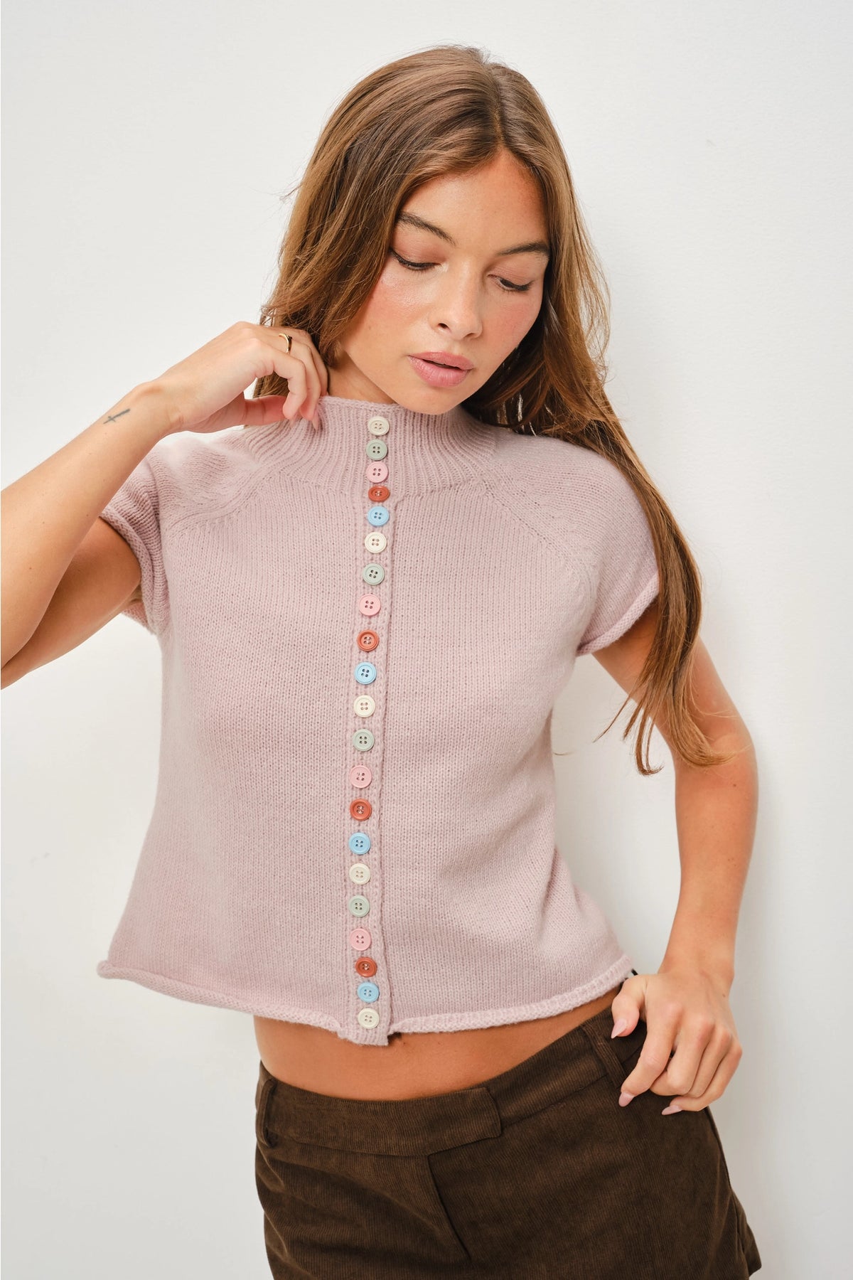 Funky Button Top