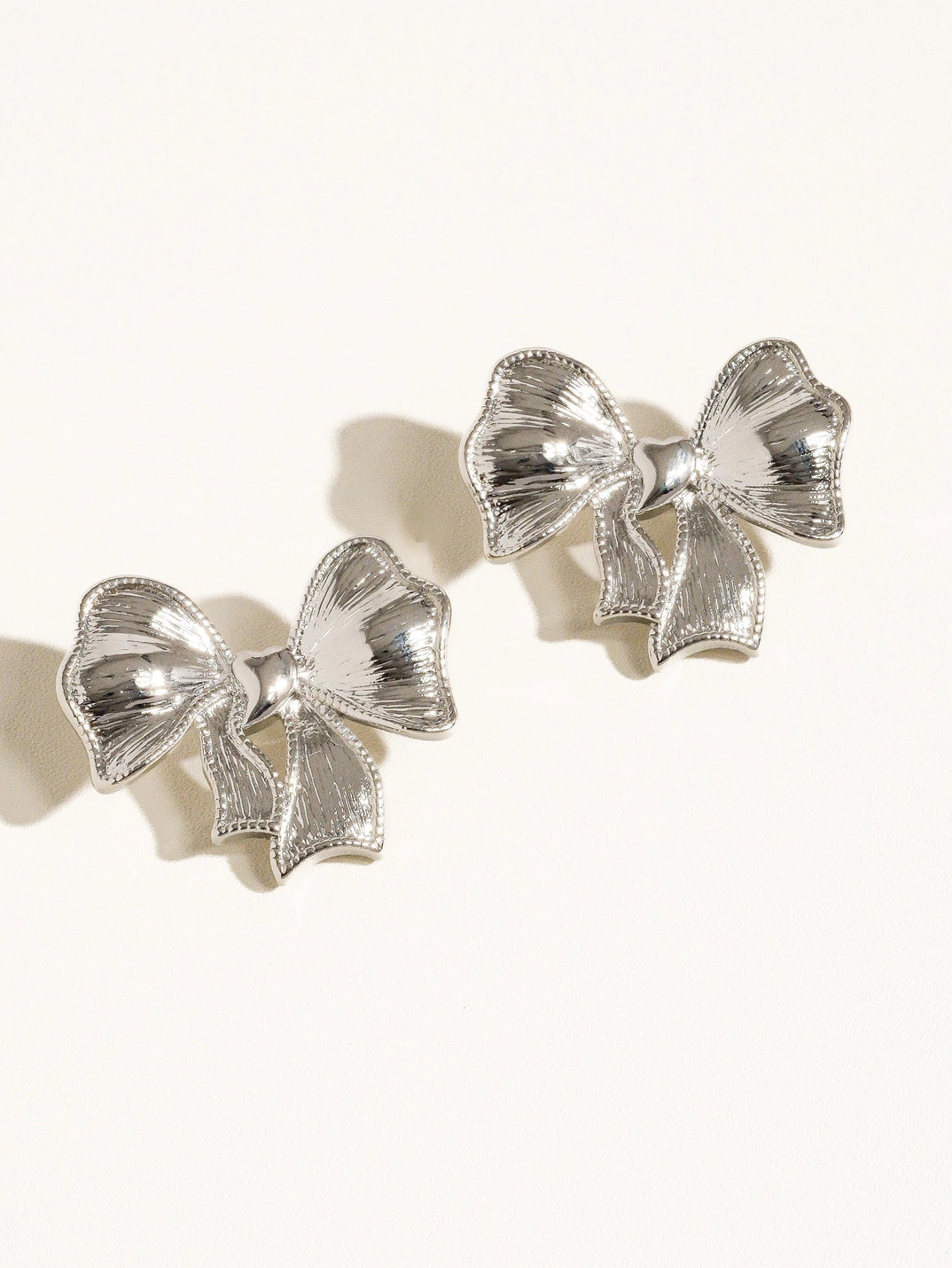 Glitter Bow Earring