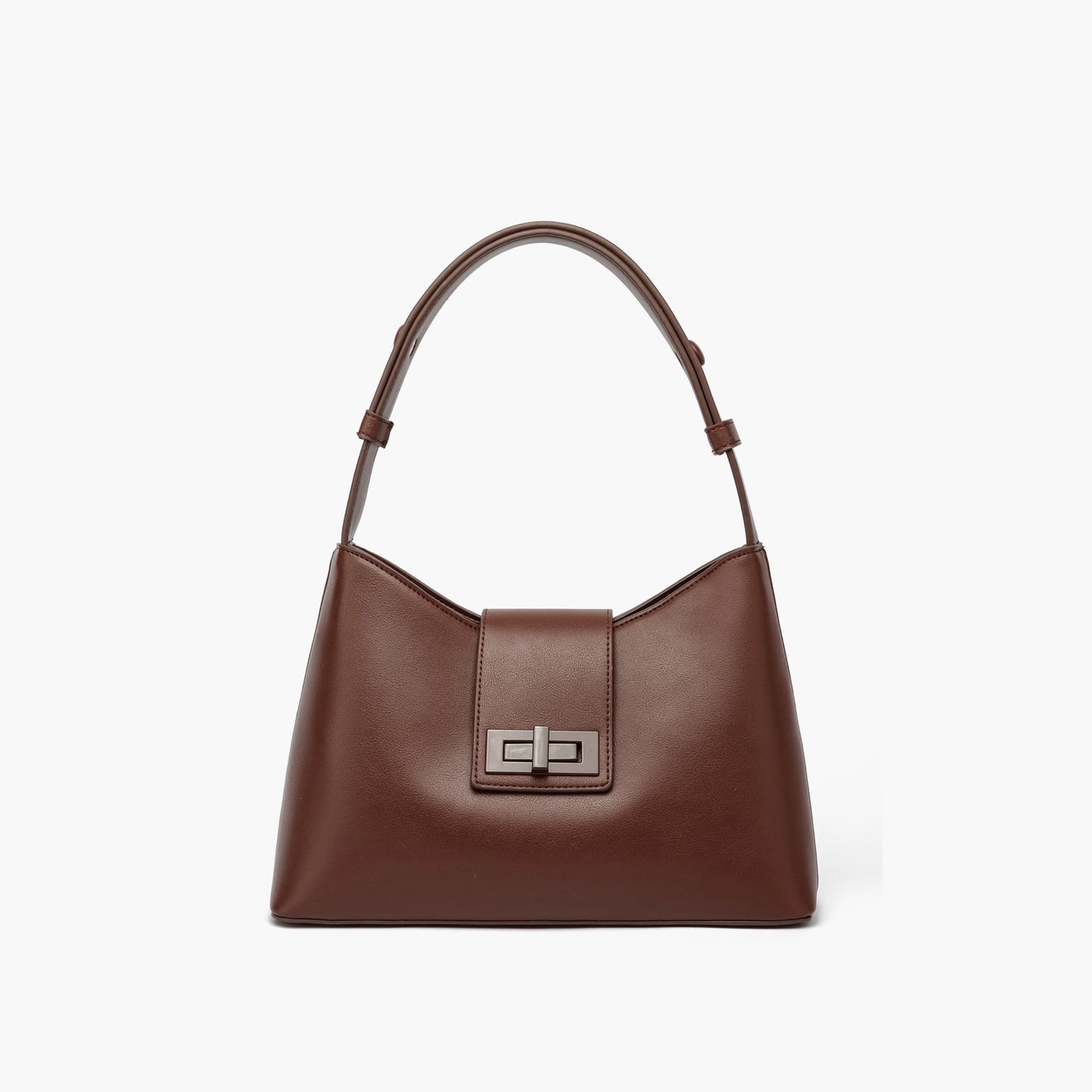Brandy Turn Lock Shoulder Bag