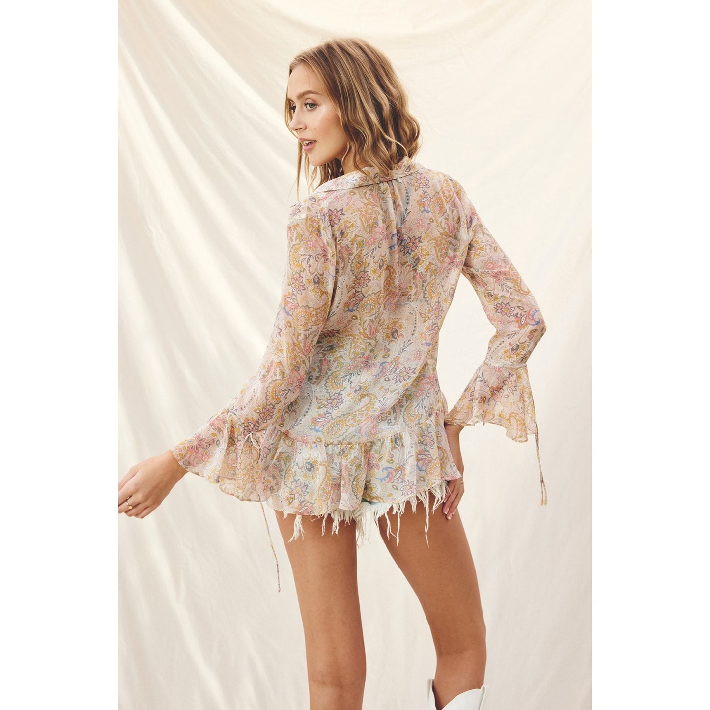 Paisley Perfect Tie Top
