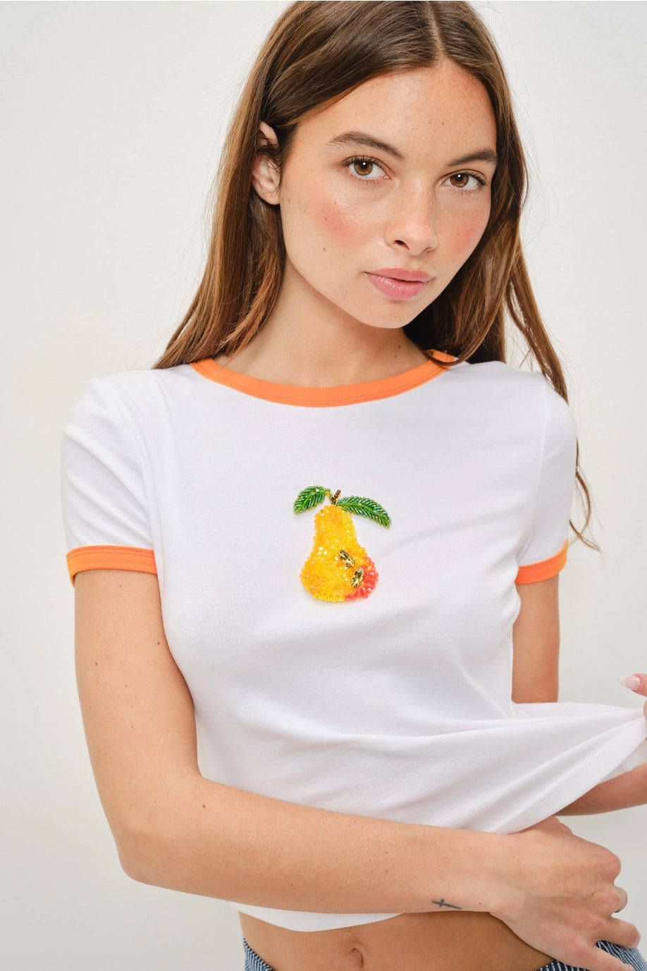 Beaded Pear Tee
