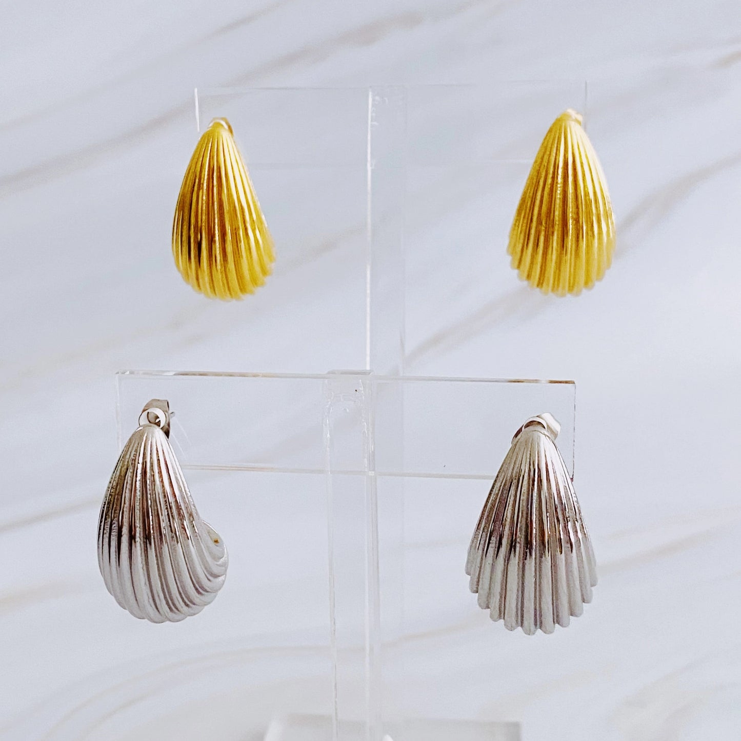 Cable Teardrop Earring