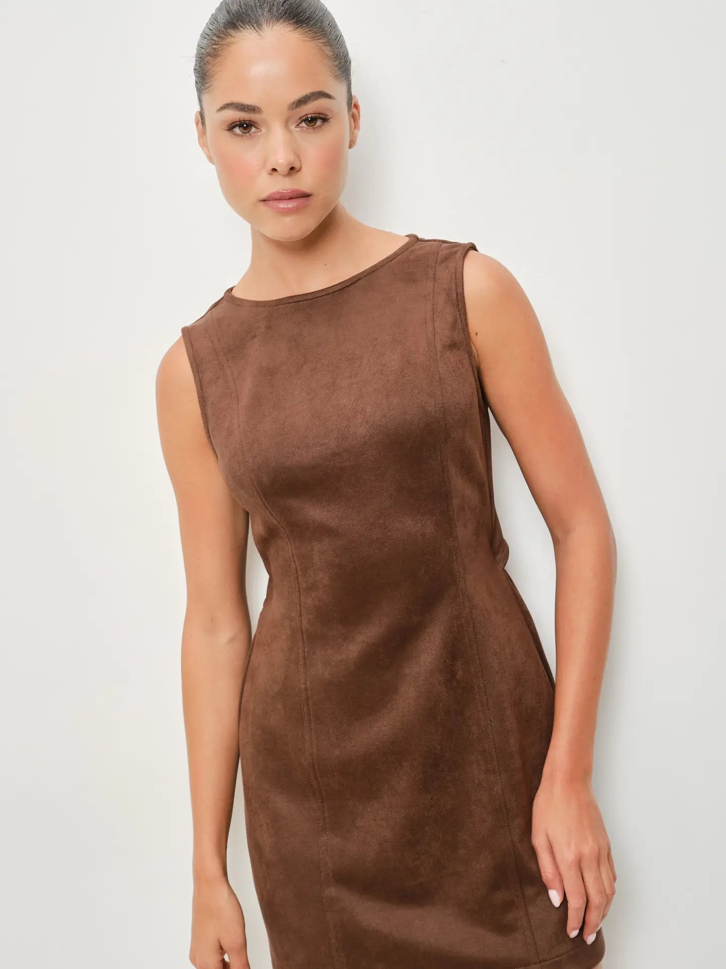 Solene Suede Mini Dress