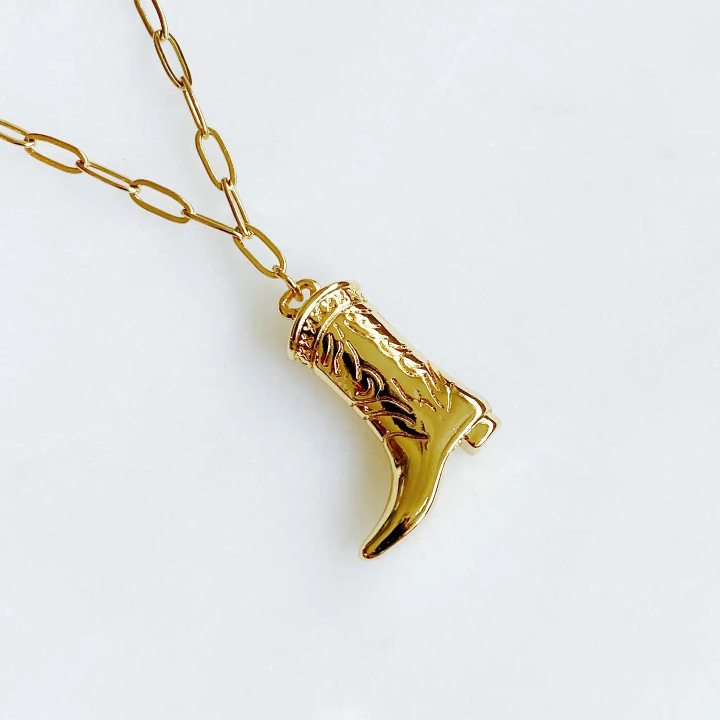 Cowboy Boot Necklace