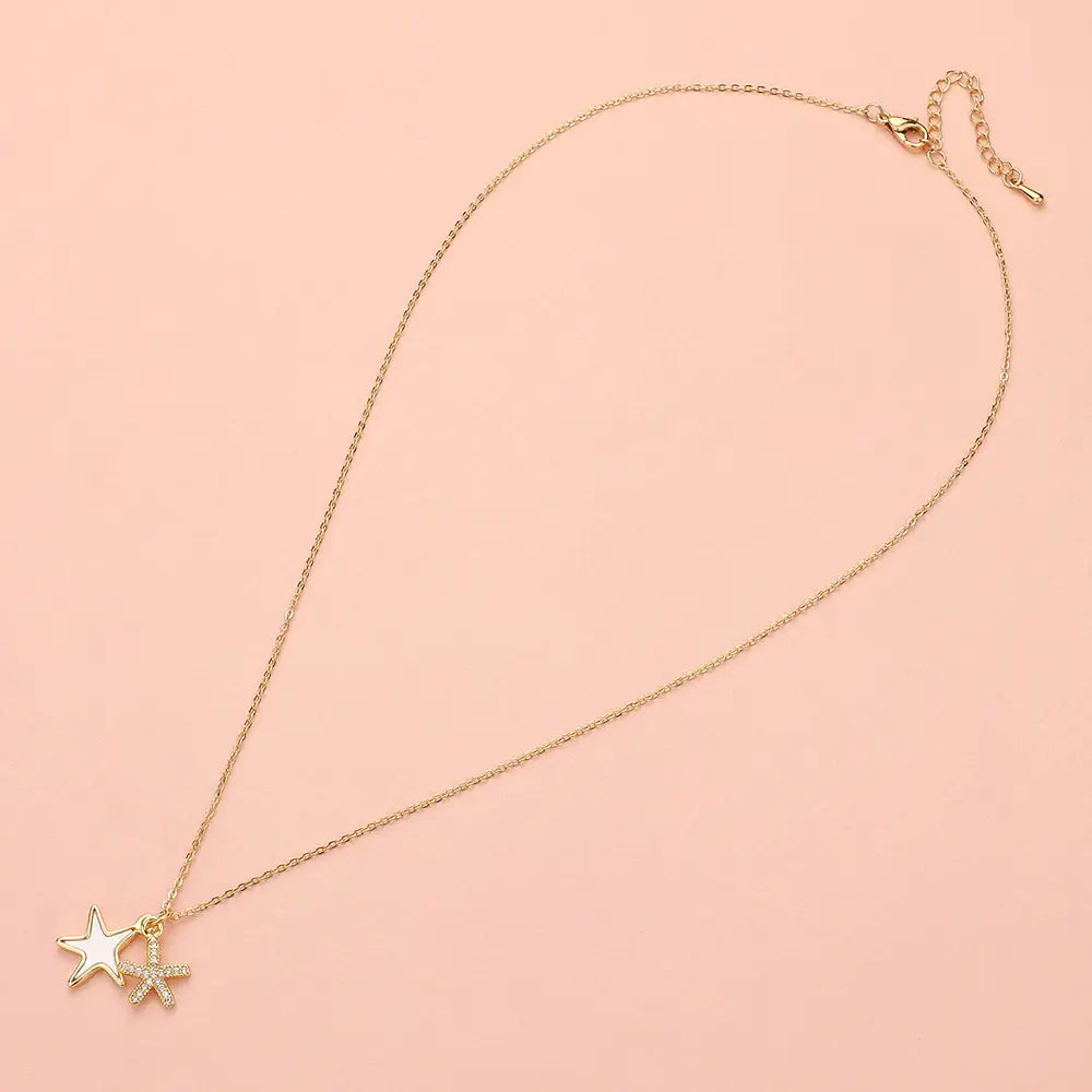 Double Starfish Necklace