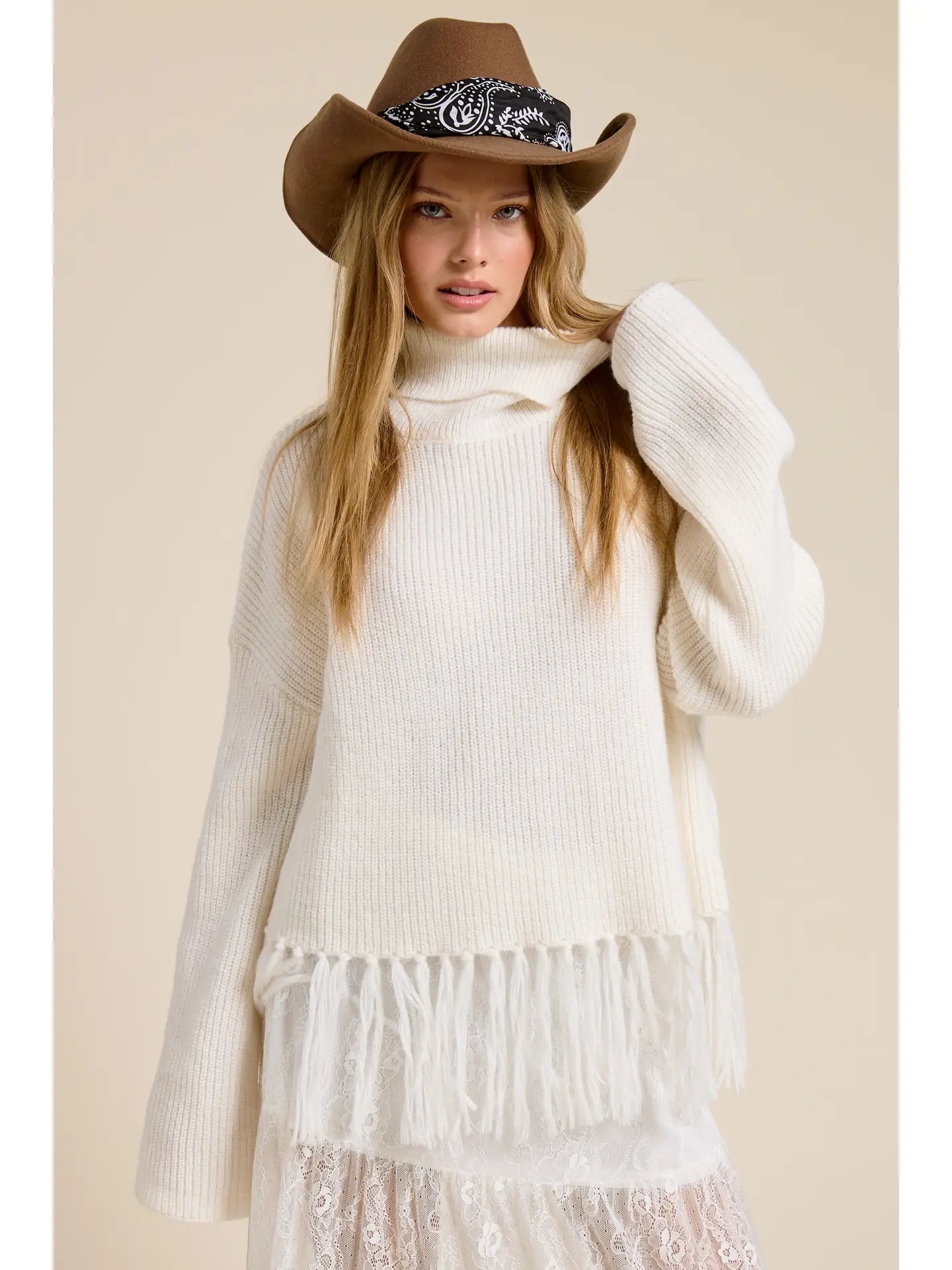 Out West Fringe Sweater