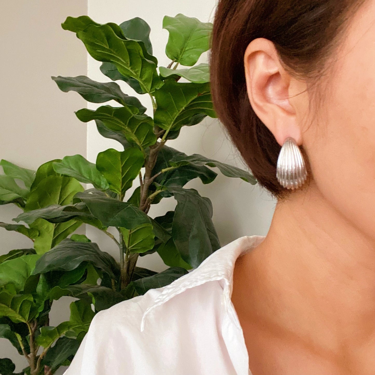 Cable Teardrop Earring