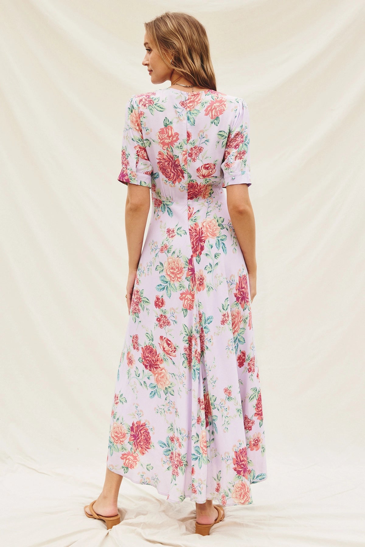 Lavender Rose Garden Midi