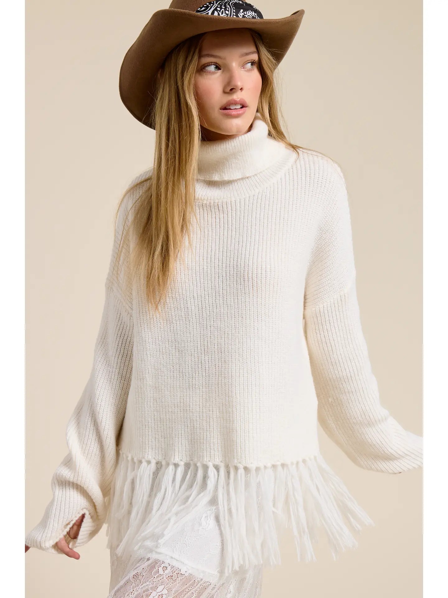 Out West Fringe Sweater