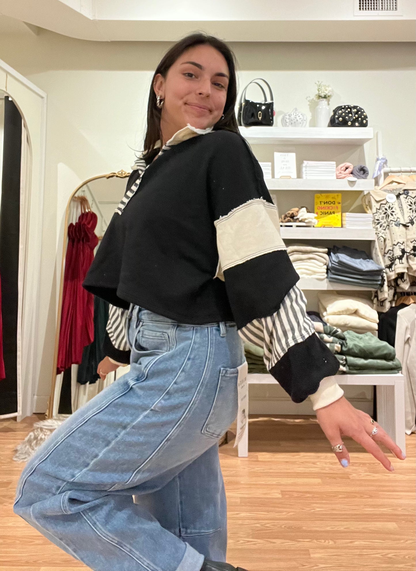 Cropped Malibu Barbie Pullover