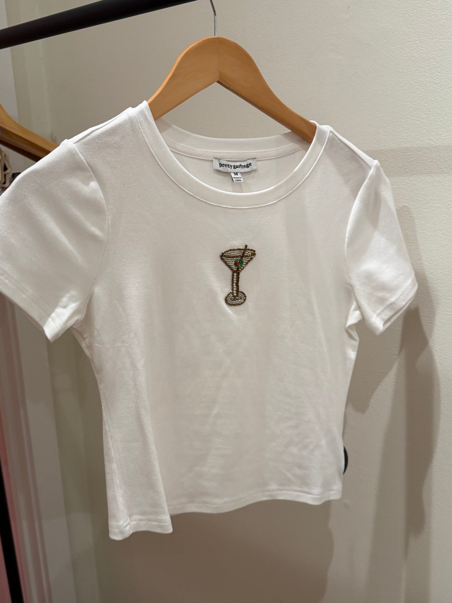 Martini Beaded Tee