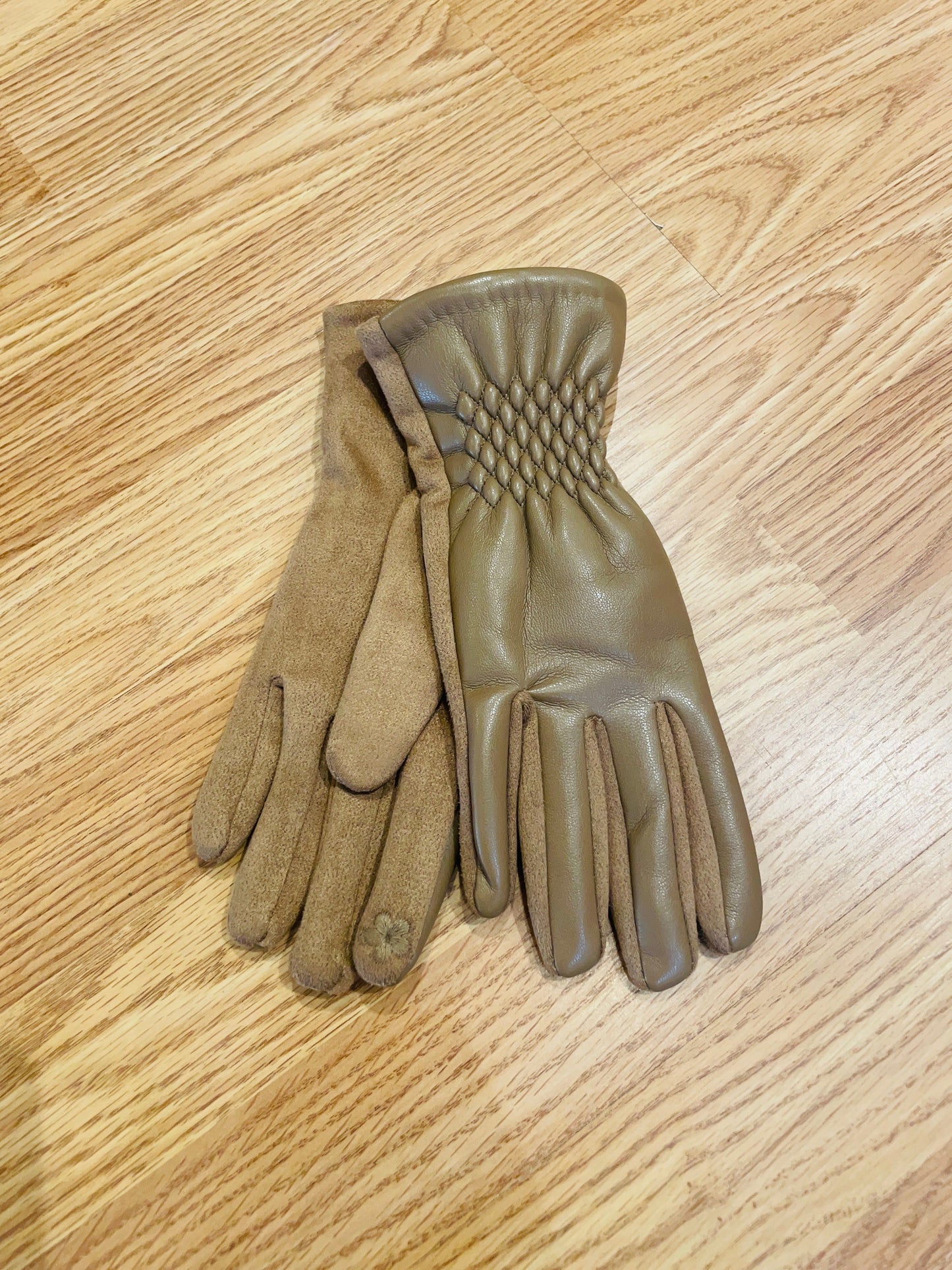 Faux Leather Gloves