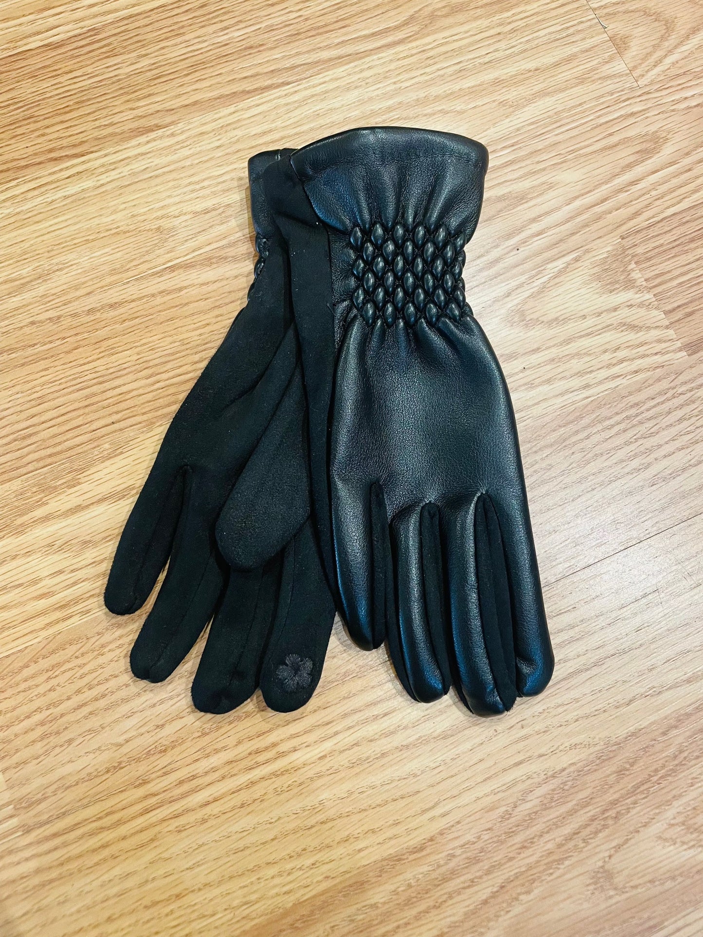 Faux Leather Gloves