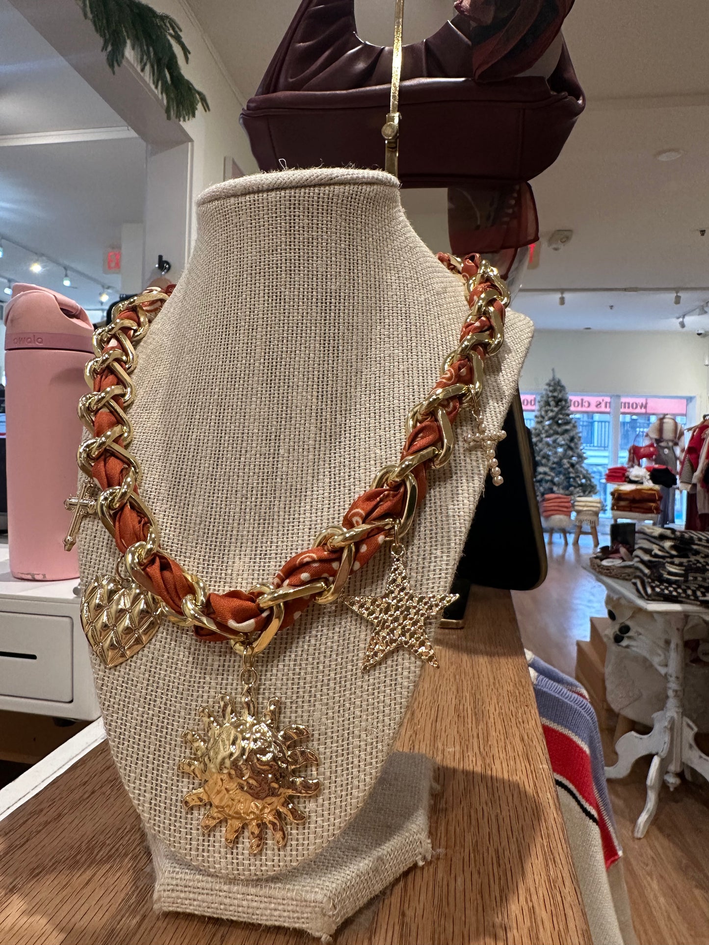 Sundown Scarf Necklace