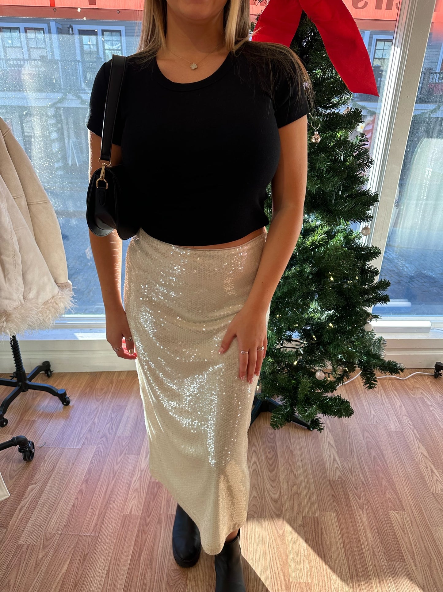 Dazzle Me Midi Skirt
