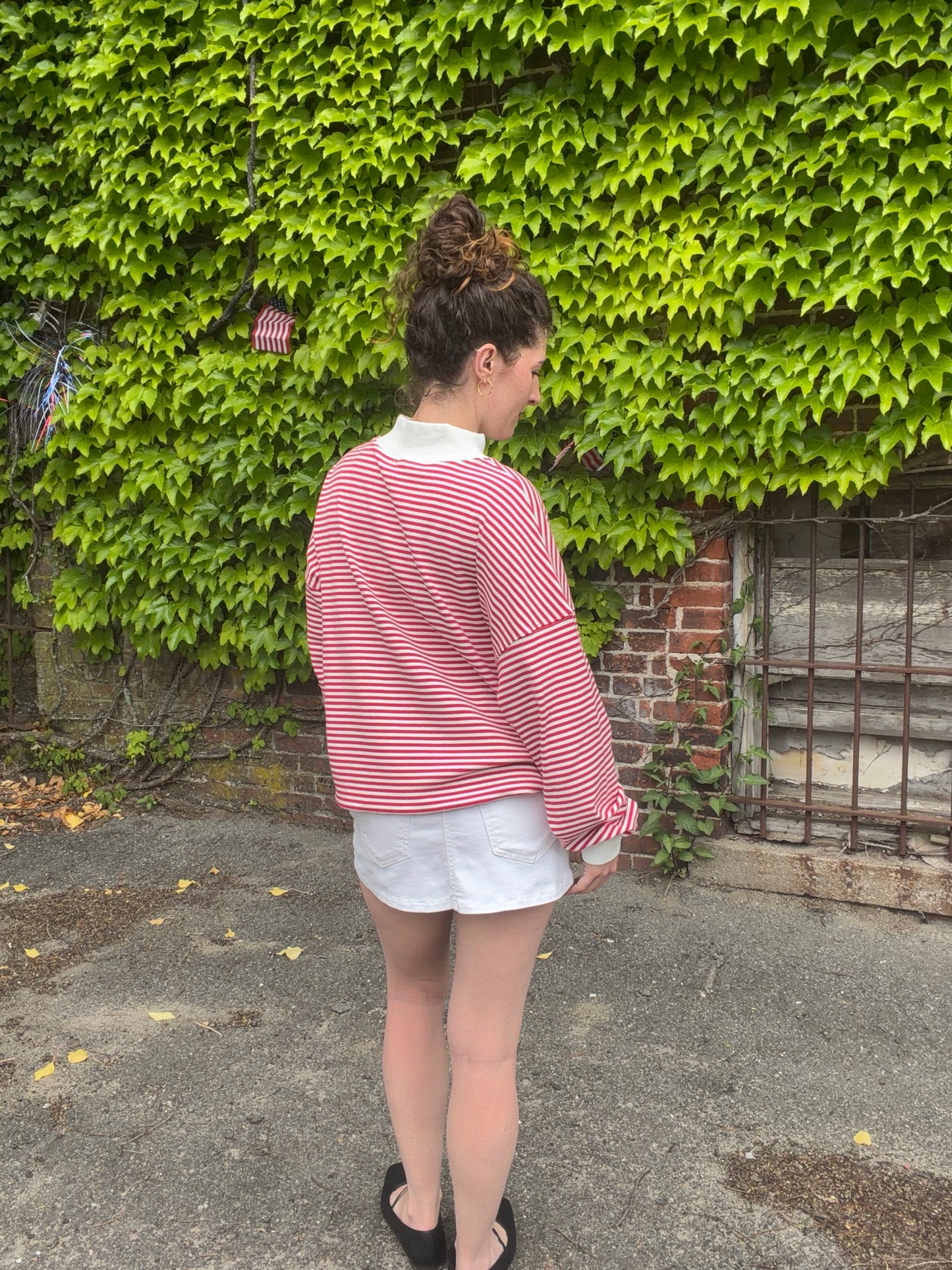 USA Mock Neck Sweatshirt