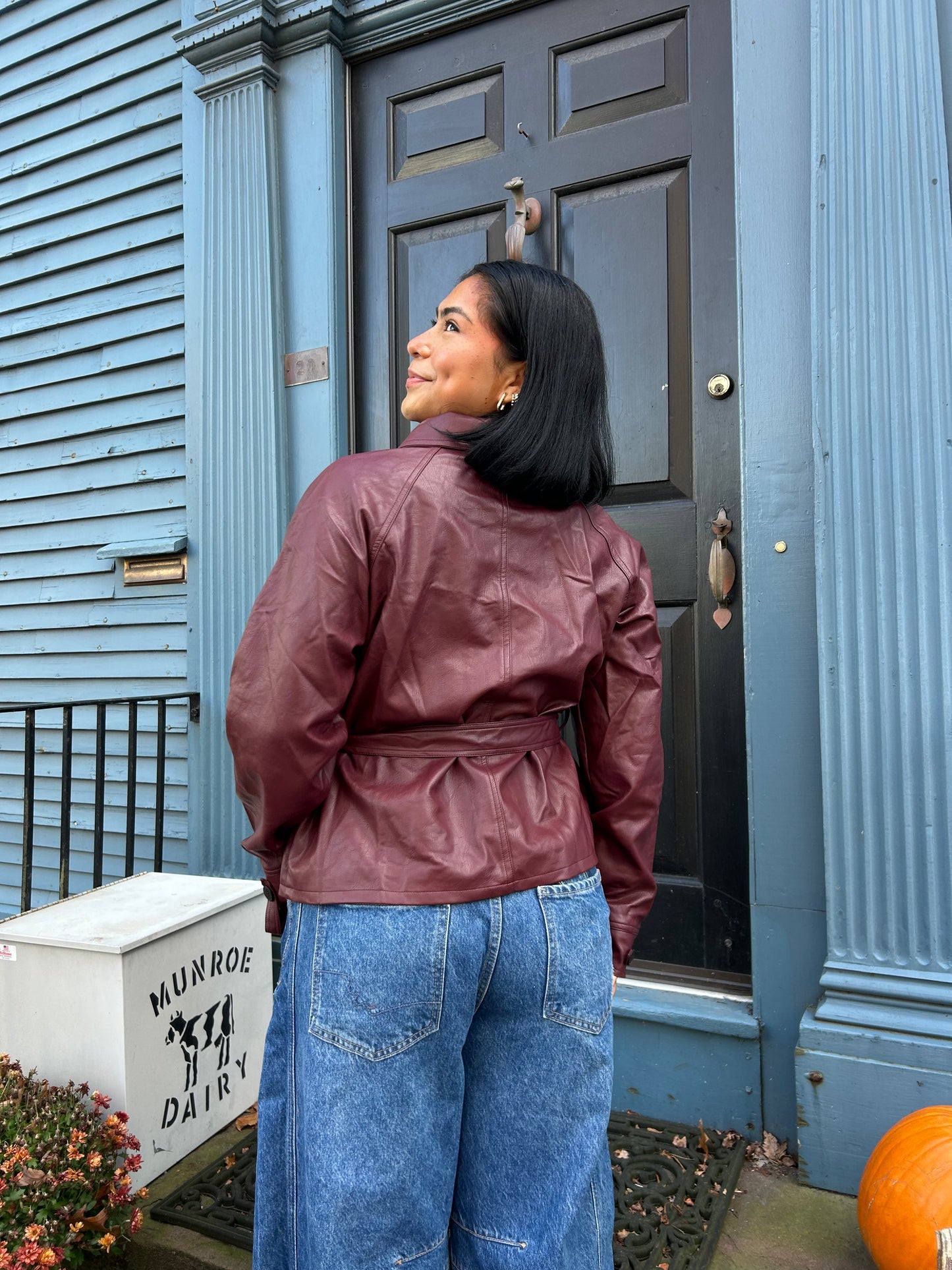 Wine Night Leather Jacket
