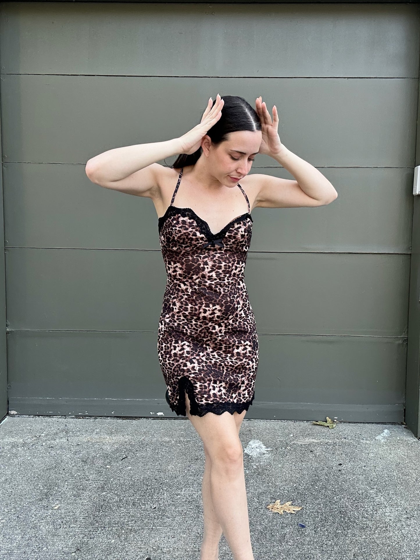 Leopard Slip Dress