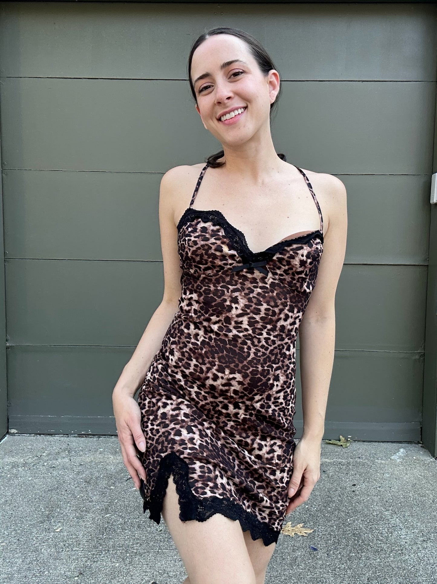 Leopard Slip Dress