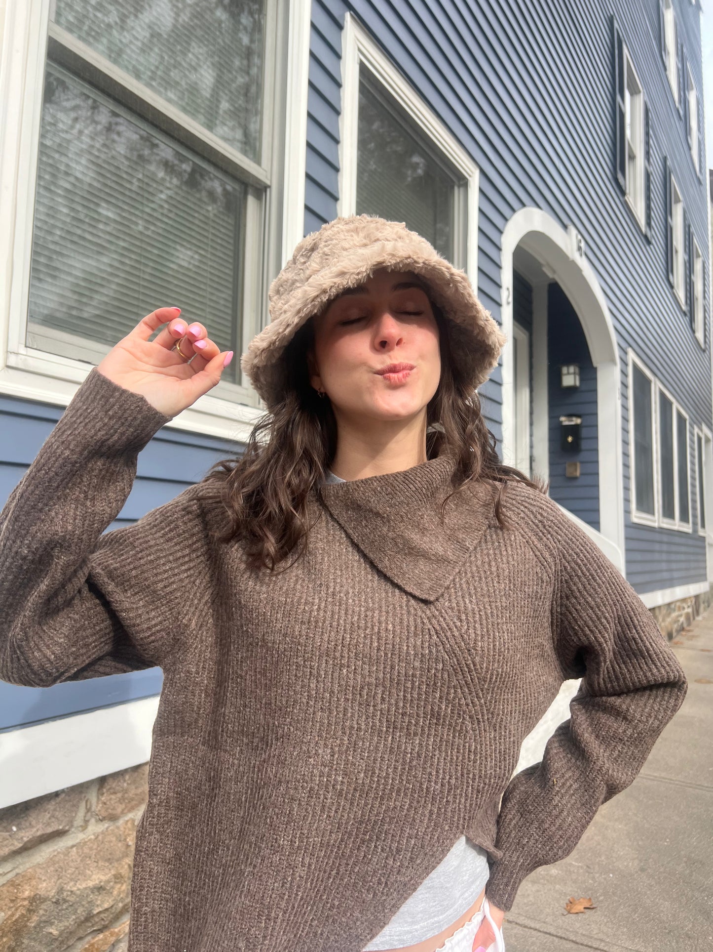 Frances Fur Bucket Hat