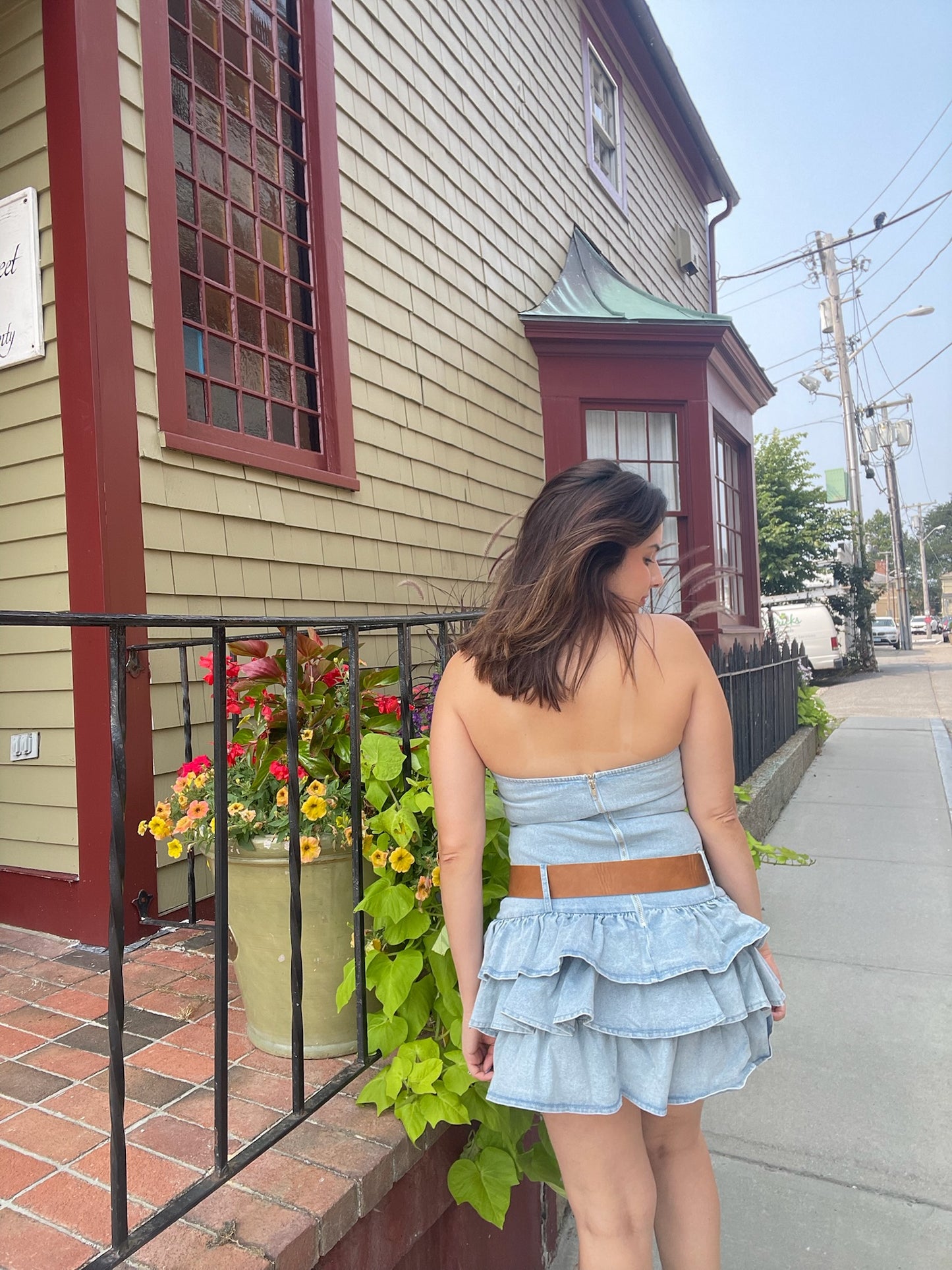 Maria Belted Mini Dress