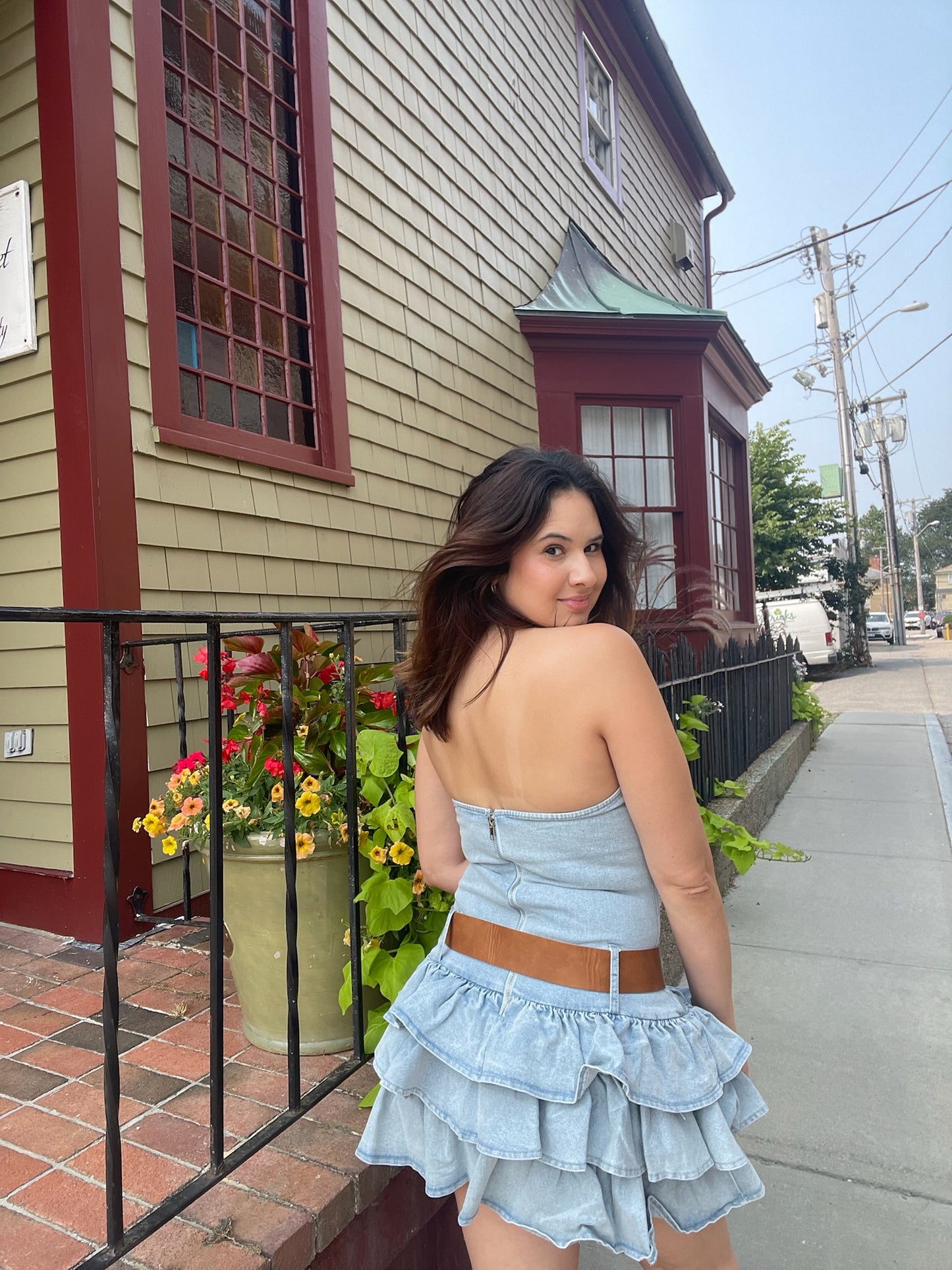 Maria Belted Mini Dress