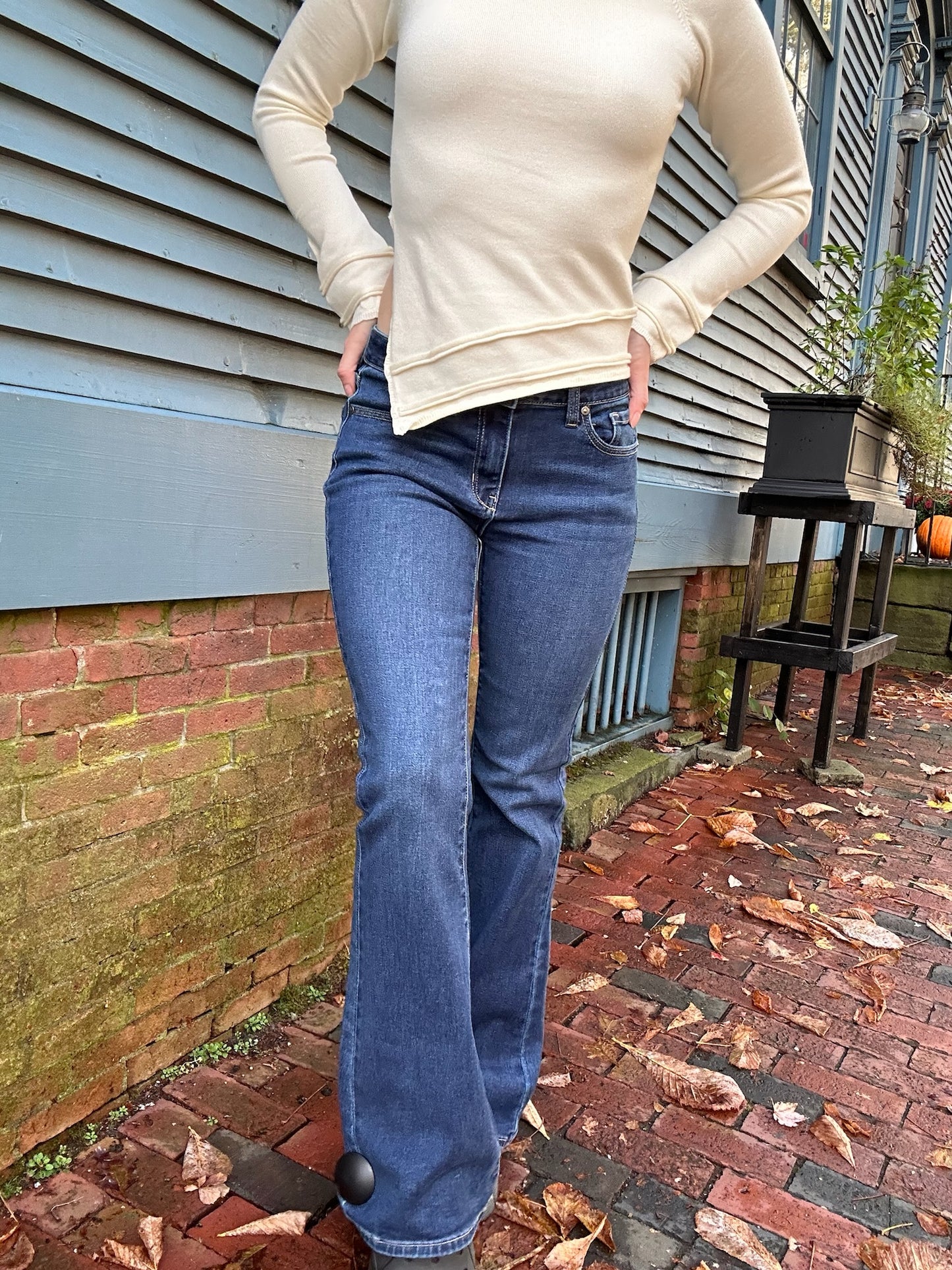 London Low Rise Flare Denim