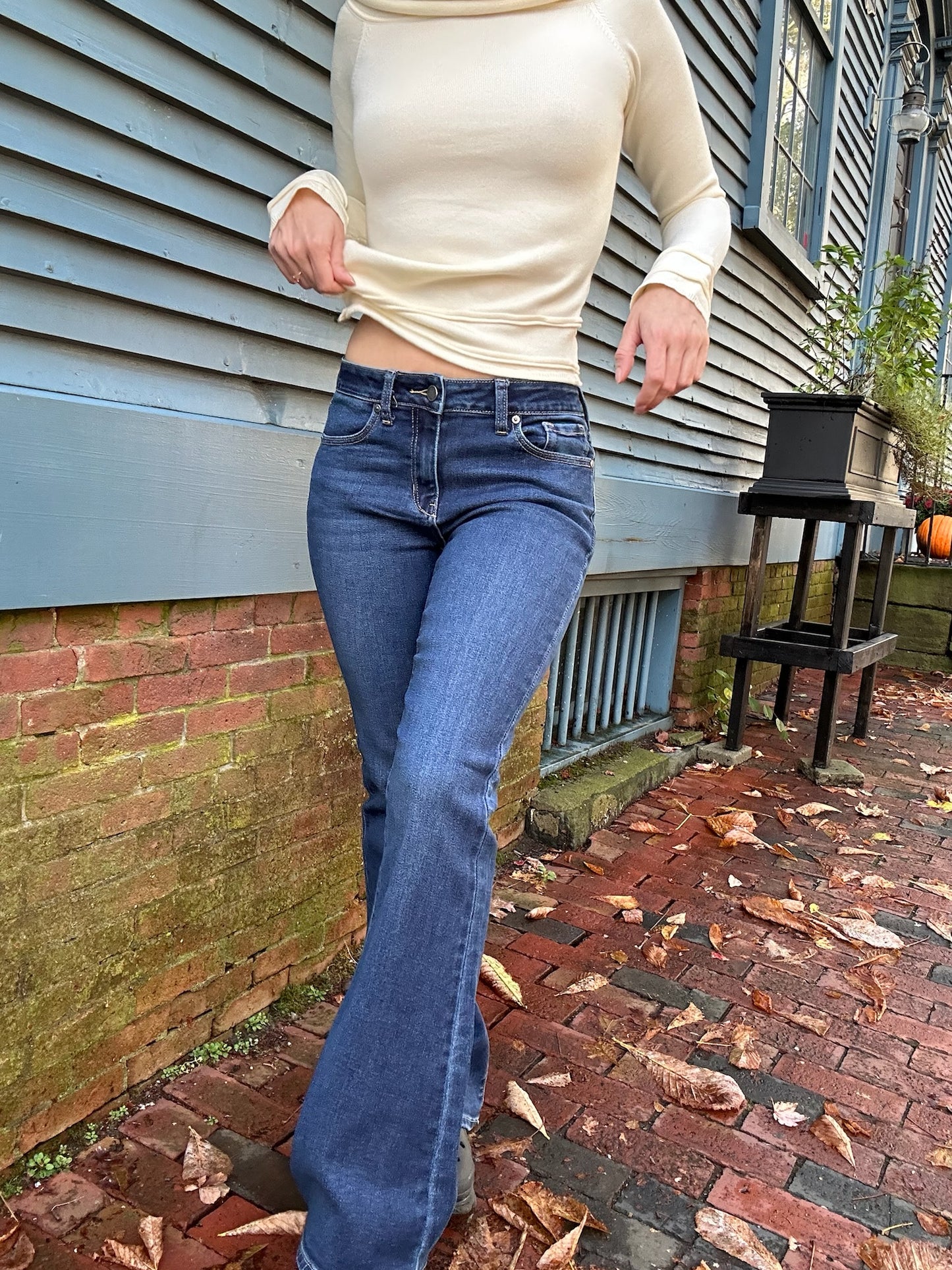 London Low Rise Flare Denim