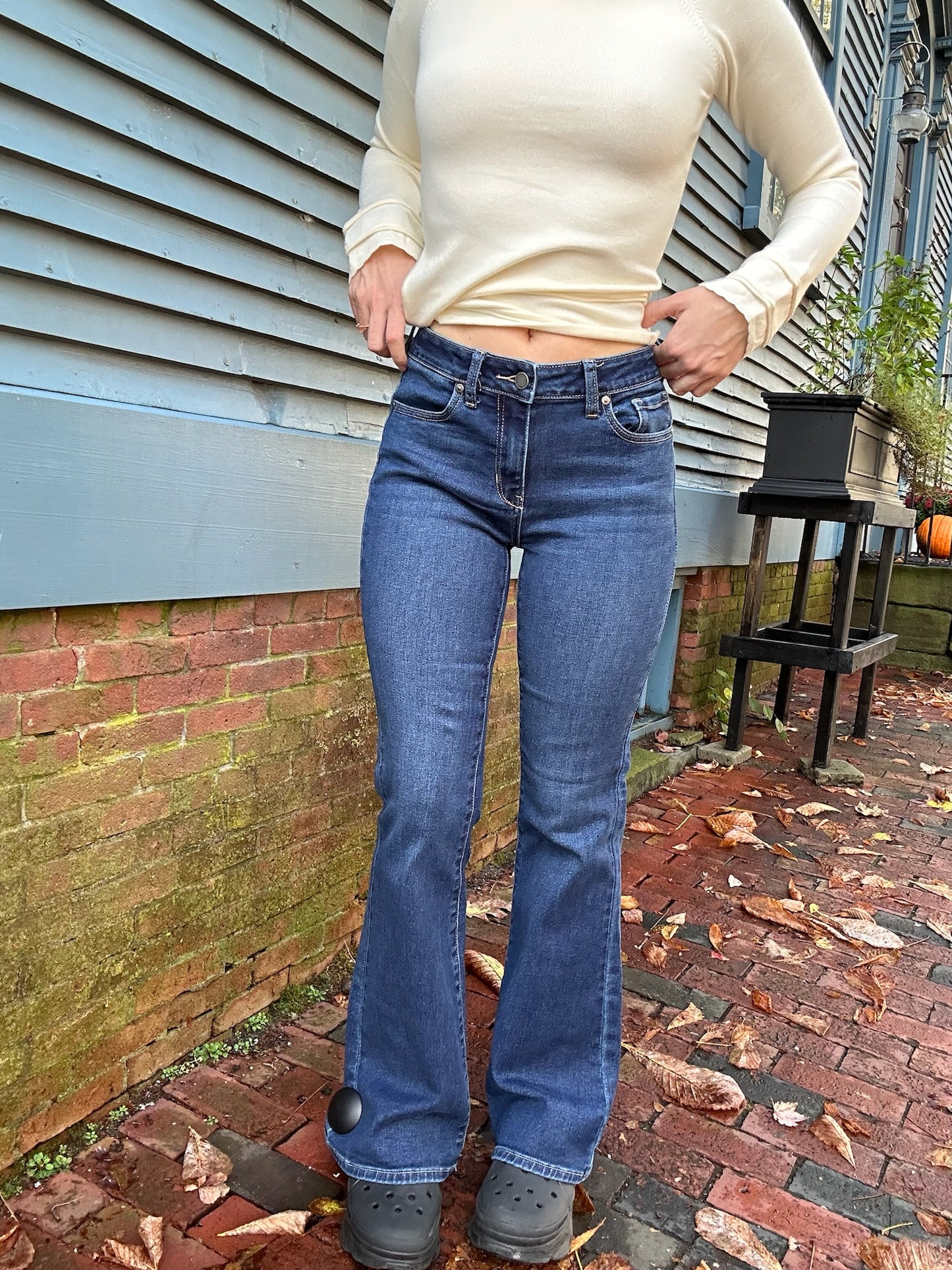 London Low Rise Flare Denim