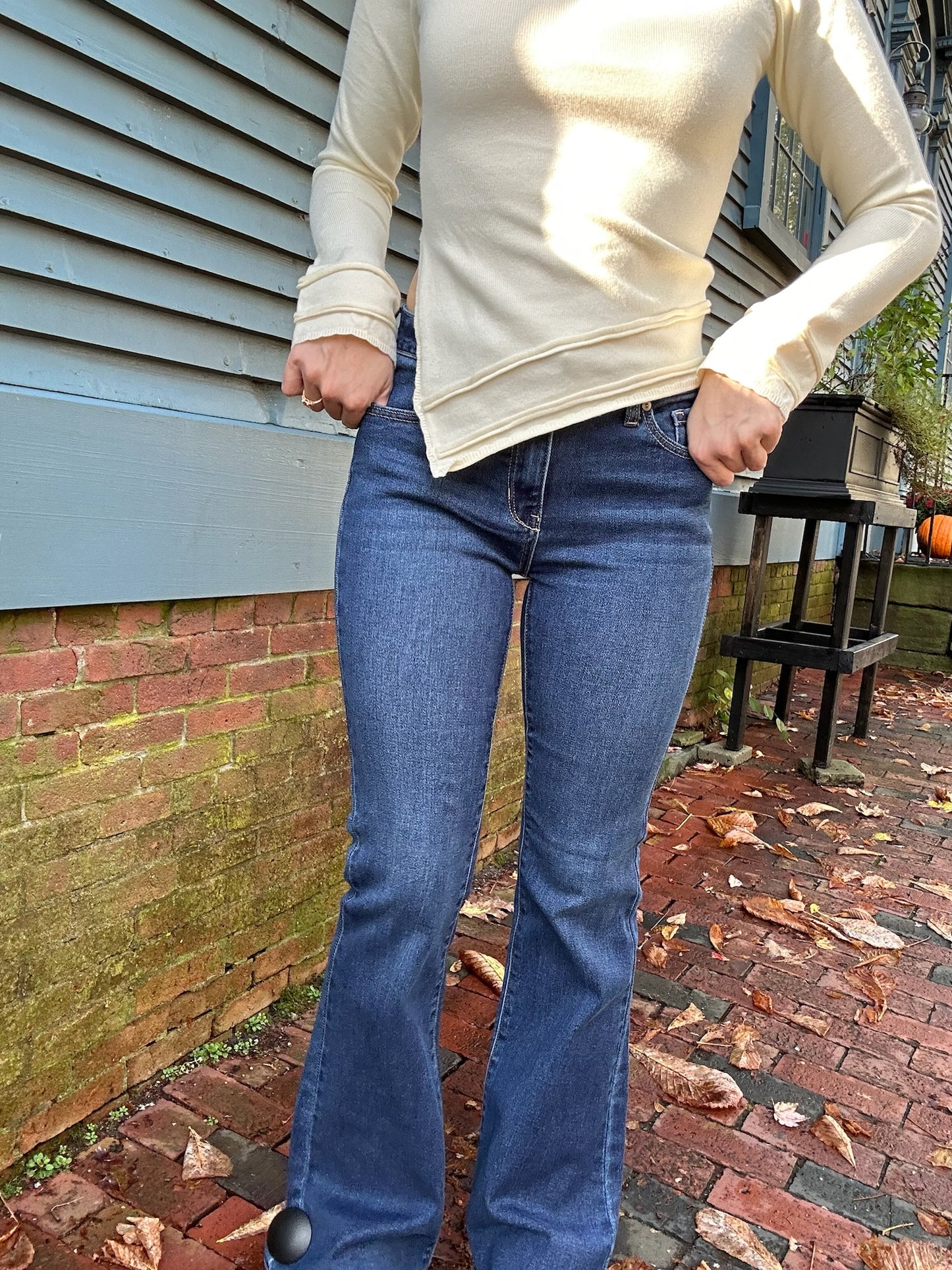 London Low Rise Flare Denim