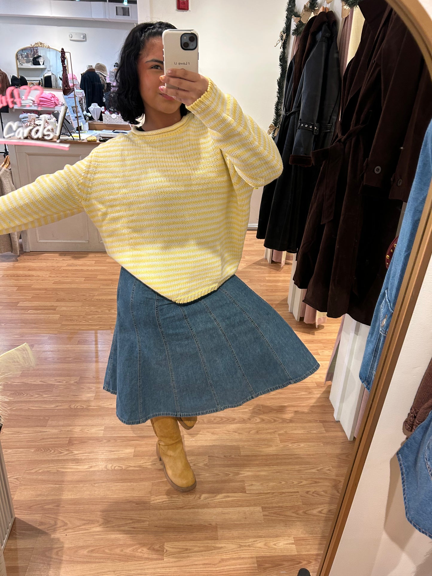 Drawing The Line Sweater