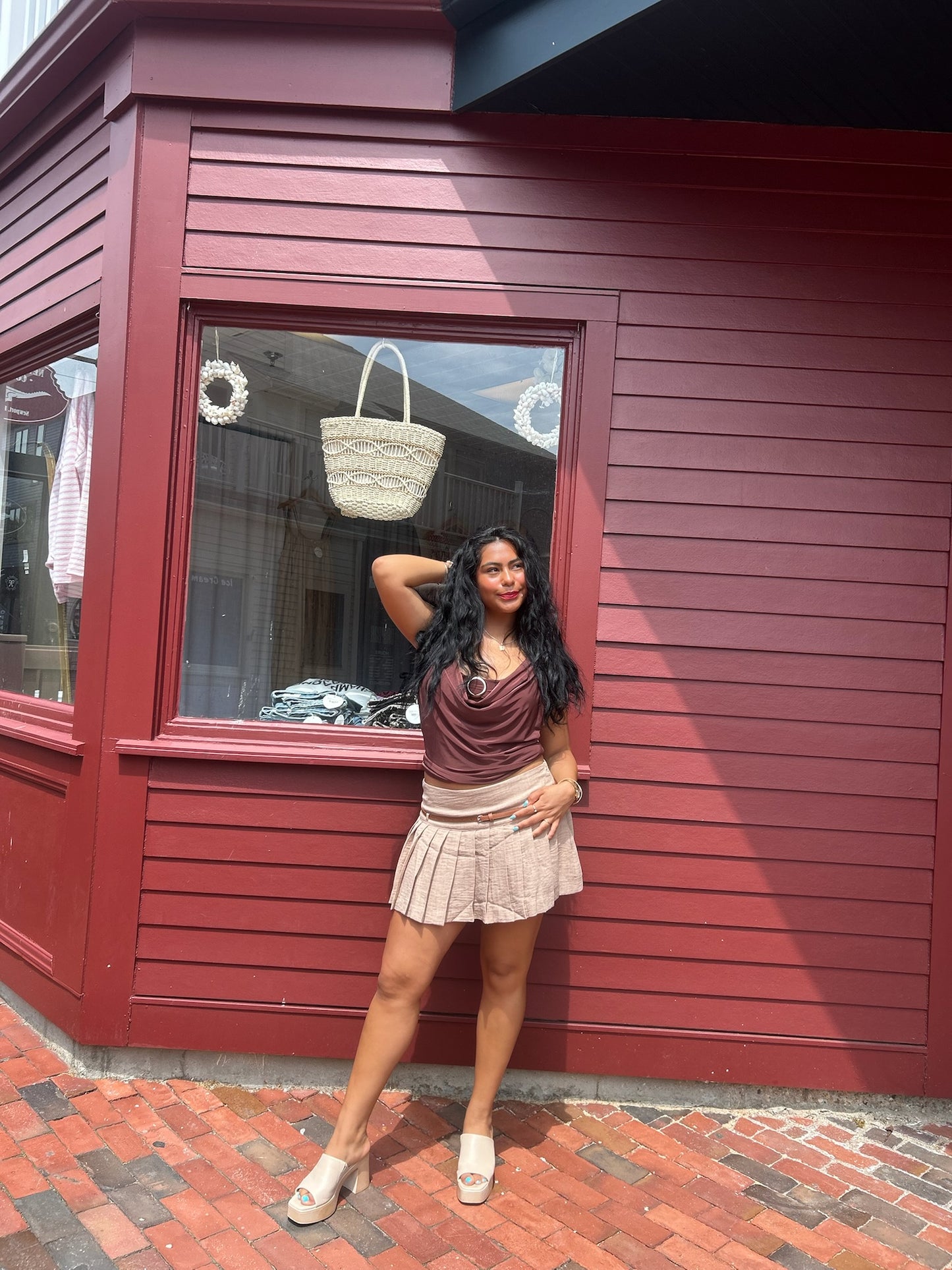 Phoebe Pleated Mini Skort
