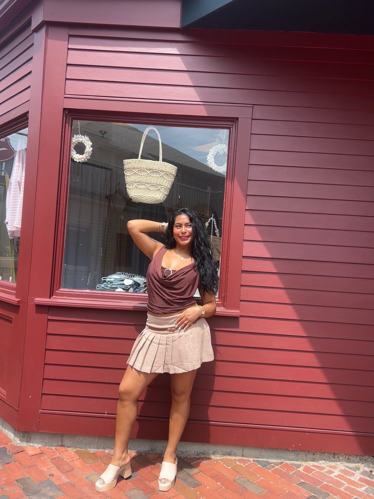 Phoebe Pleated Mini Skort