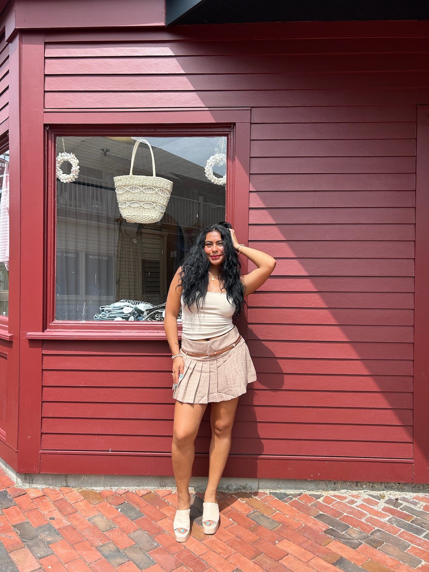 Phoebe Pleated Mini Skort