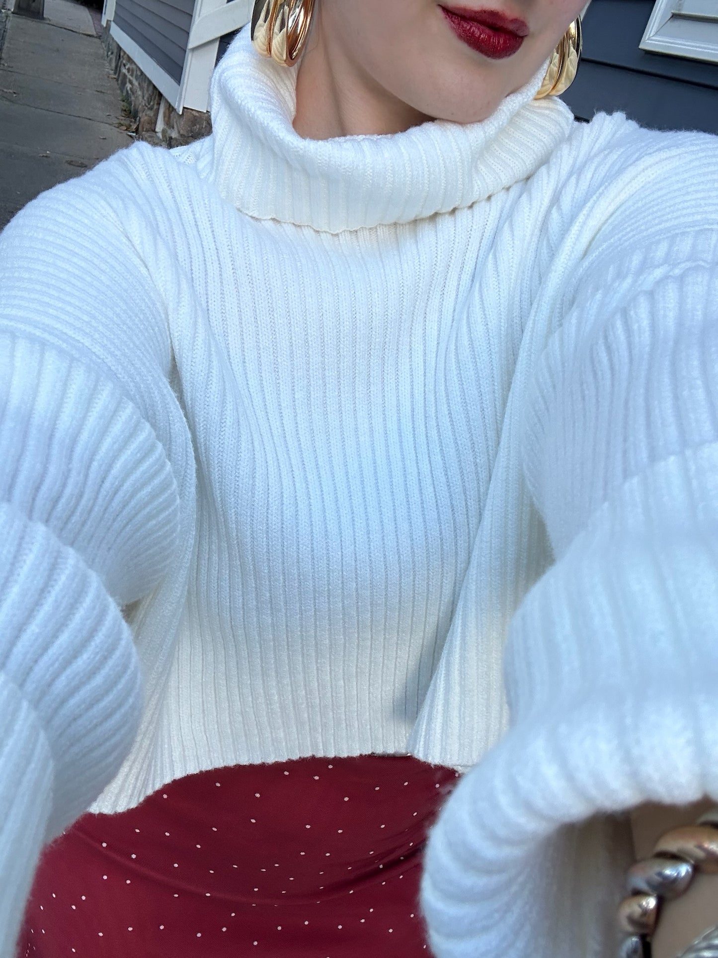 Cara Cropped Turtleneck