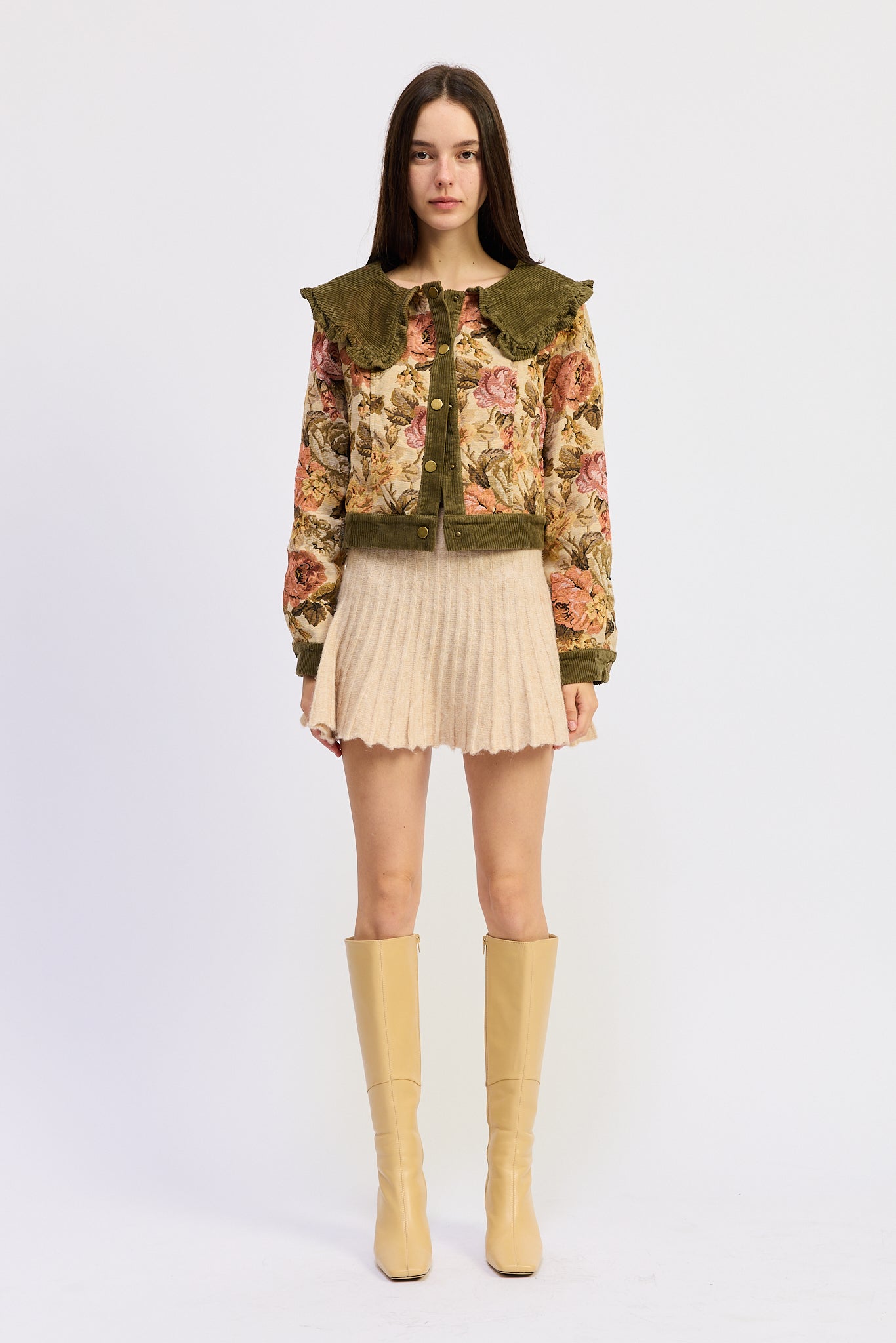 Nathalia Mixed Media Jacket