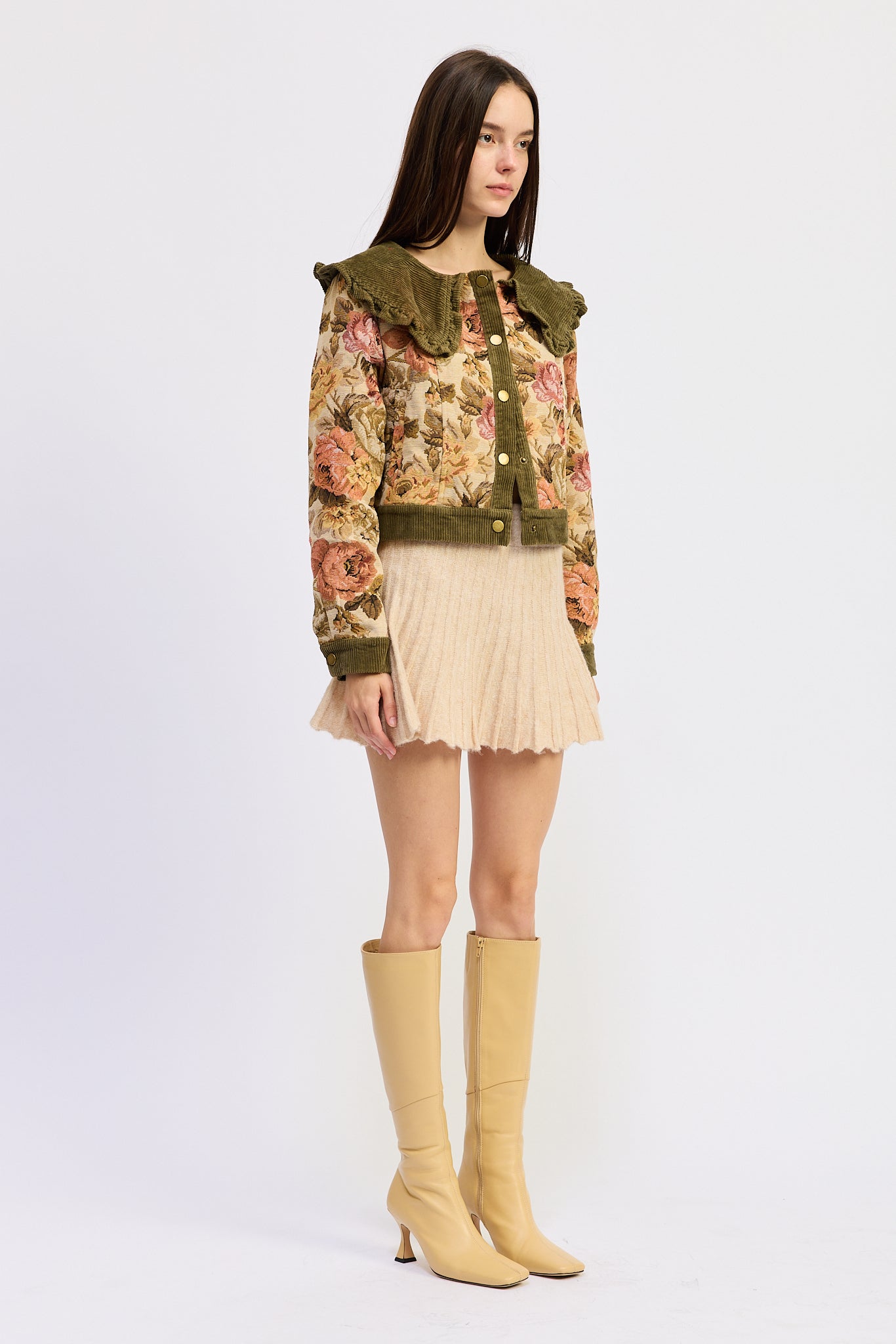Nathalia Mixed Media Jacket