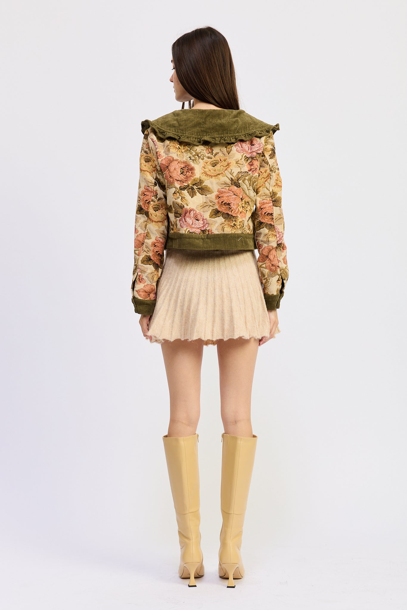 Nathalia Mixed Media Jacket