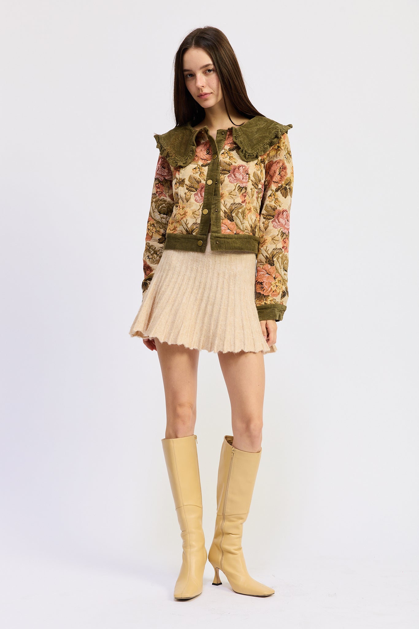 Nathalia Mixed Media Jacket