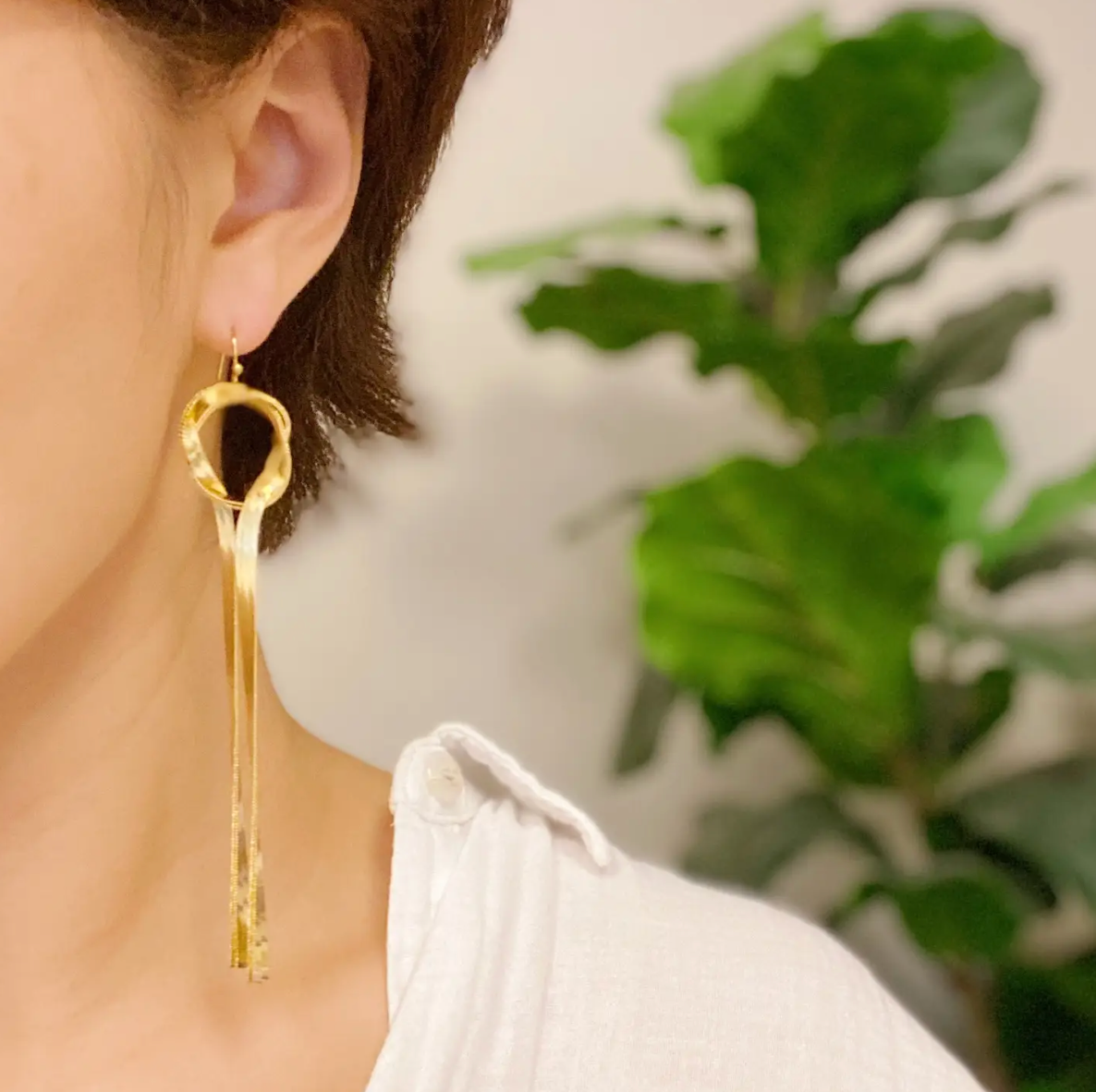 Herringbone Chain Earrings