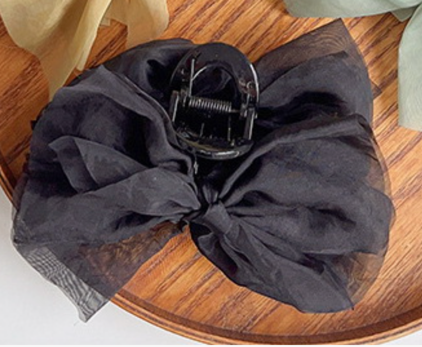 Organza Bow Hair Claw
